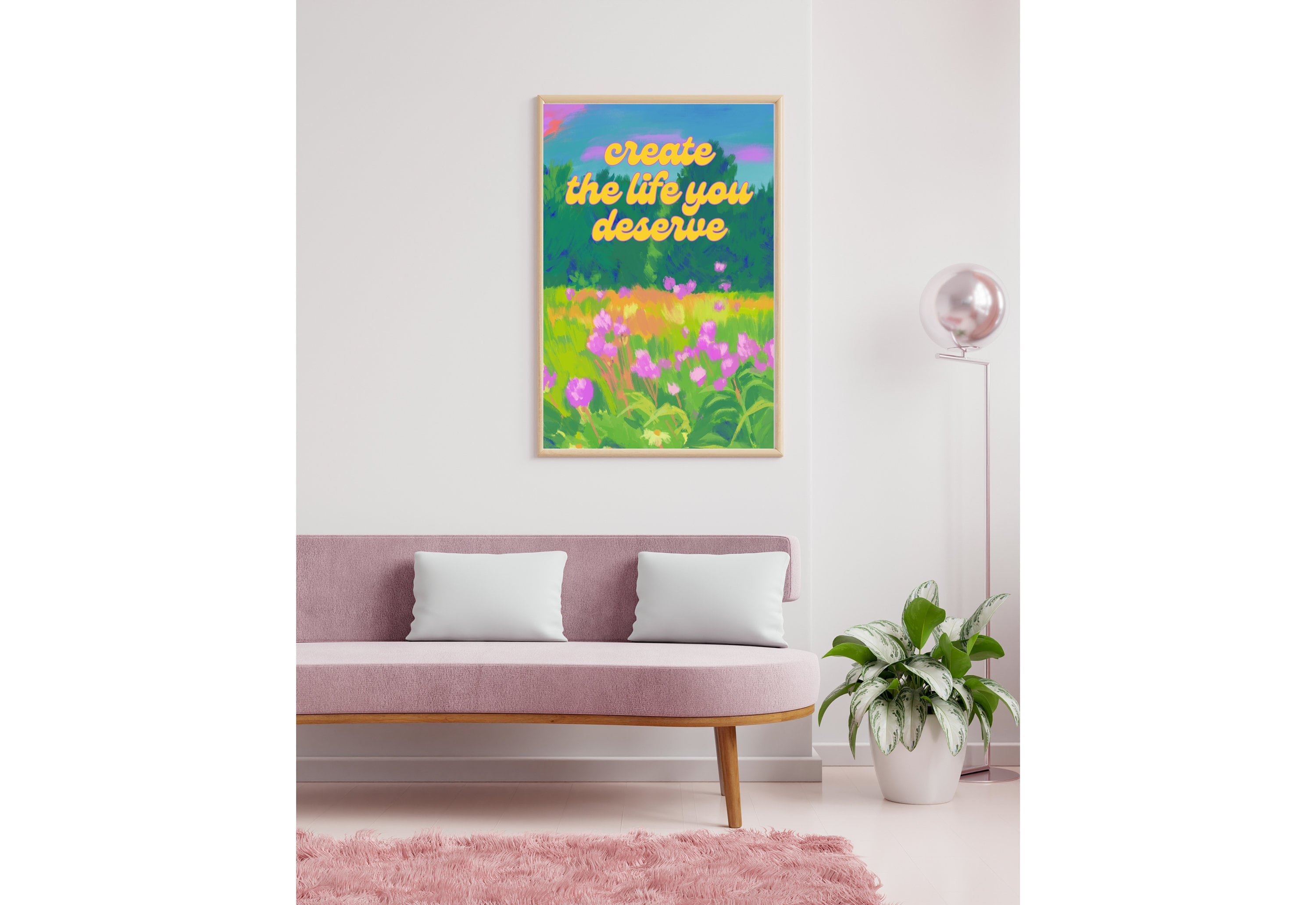 Inspirational Art Print, Inspo Posters, Positive Quote, Digital Download Print, Retro Wall Decor, Y2K Aesthetic Art, Encouragement Art