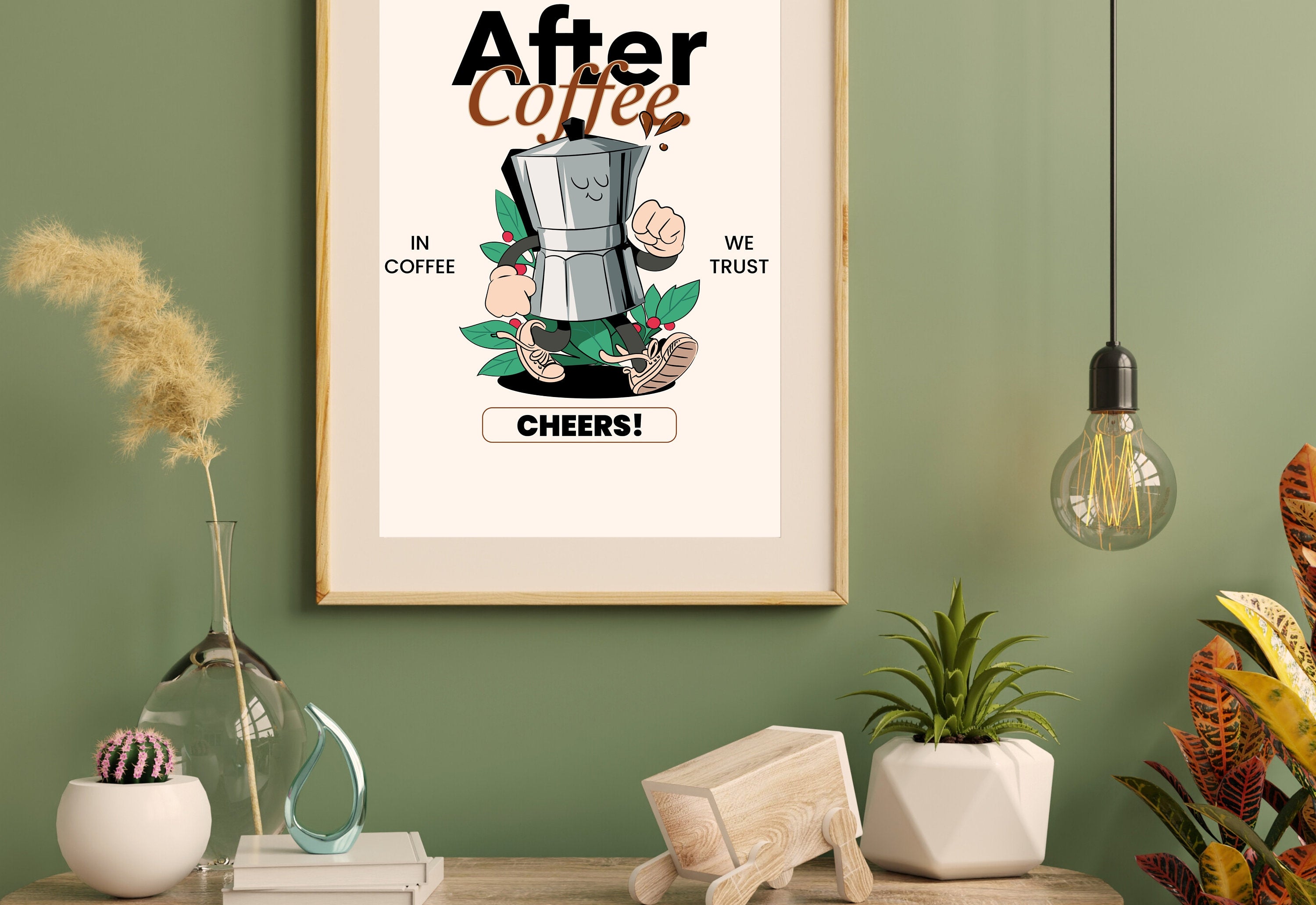 Life begins after coffee,Digital Prints,Retro Art Quote,Office Art,Kitchen Art,Coffee Art Print,Coffee Cartoon Print,Retro Wall Art