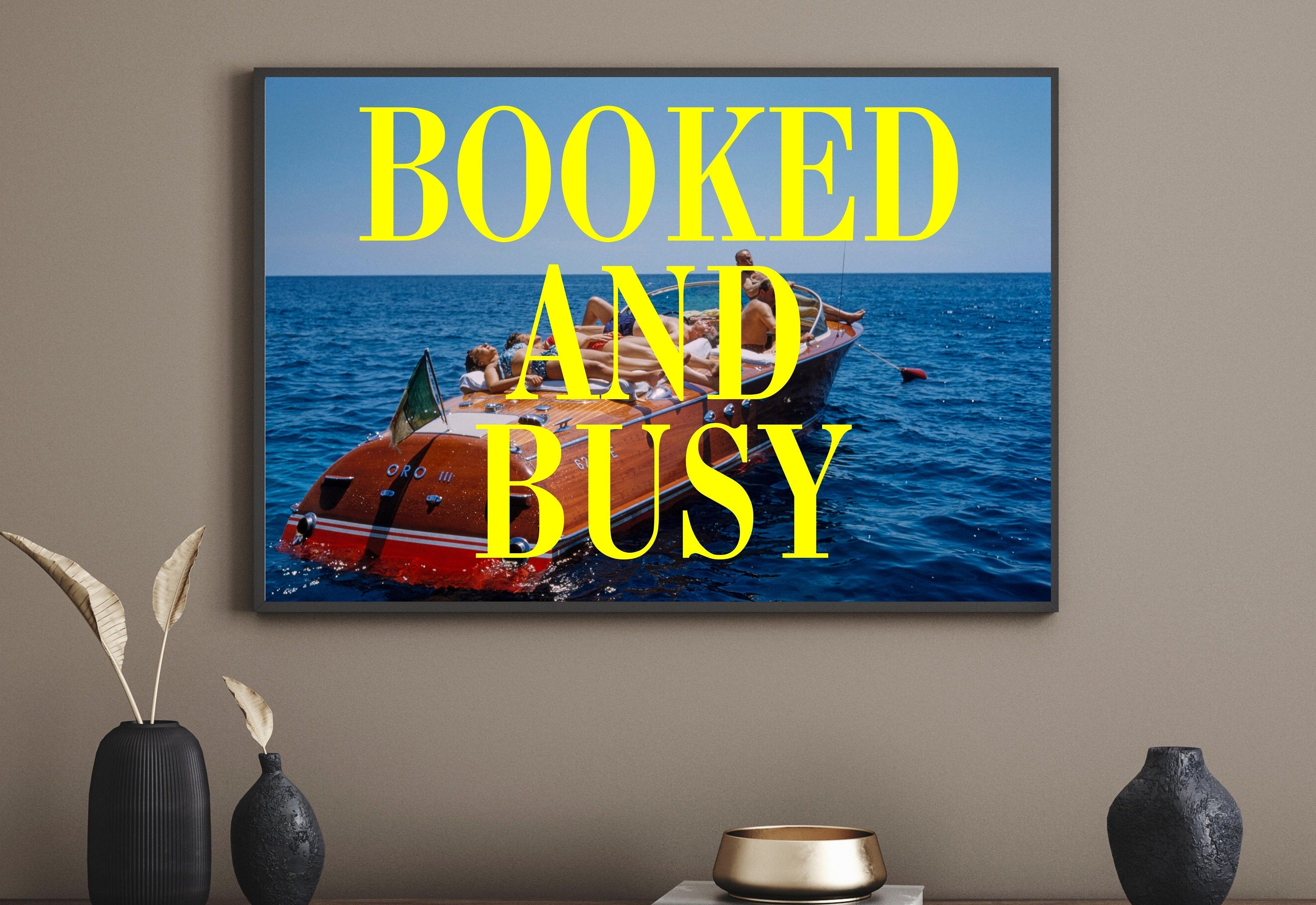 Booked and Busy Capri Wall Art Print in USA