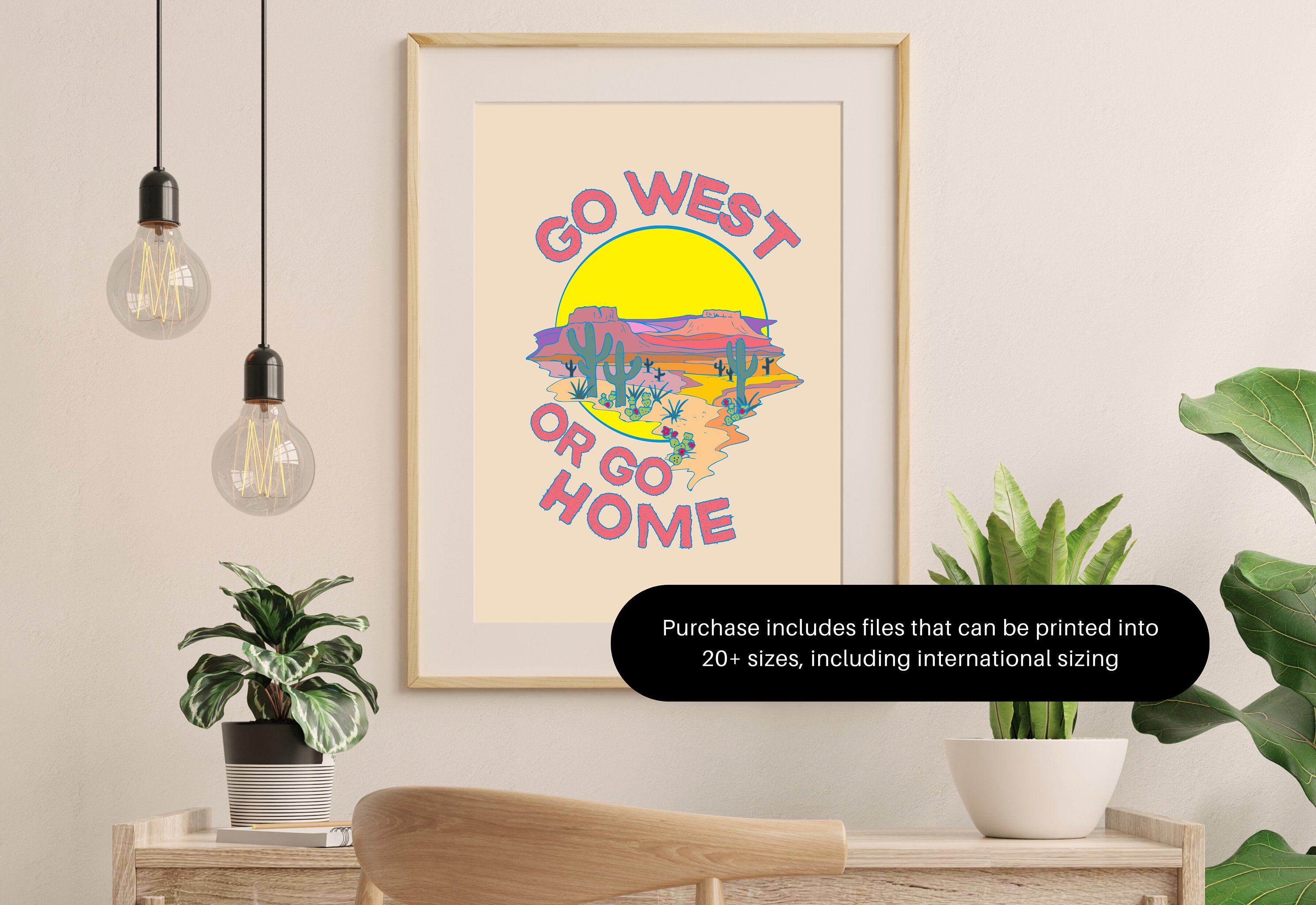 Go West Art,Cowgirl Art Prints,Pink Western Prints,Western Art Prints,Large Texas Poster,Pink Rodeo Poster,Cute Western Prints,Girly Art