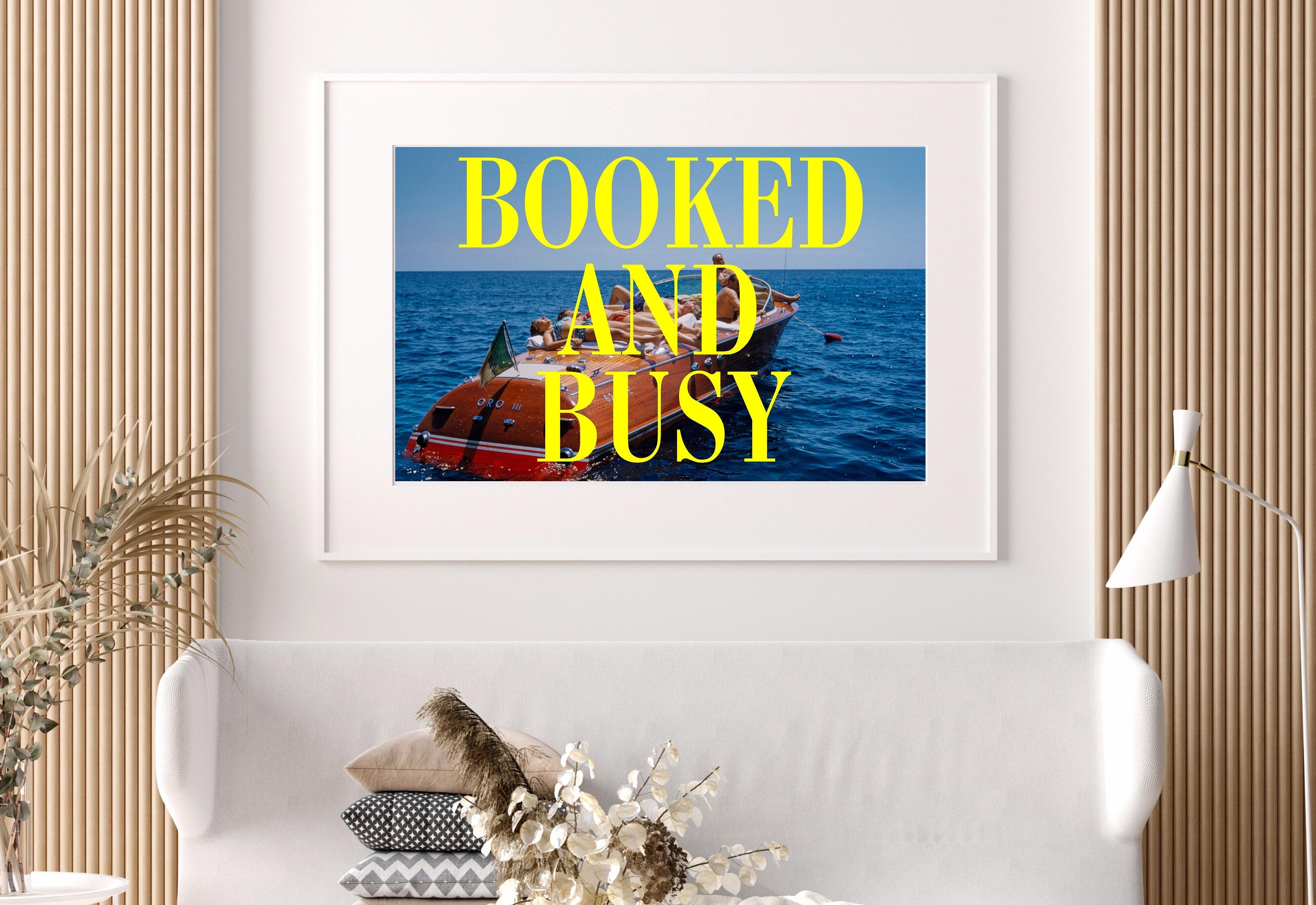 Booked and Busy Capri Wall Art Prints