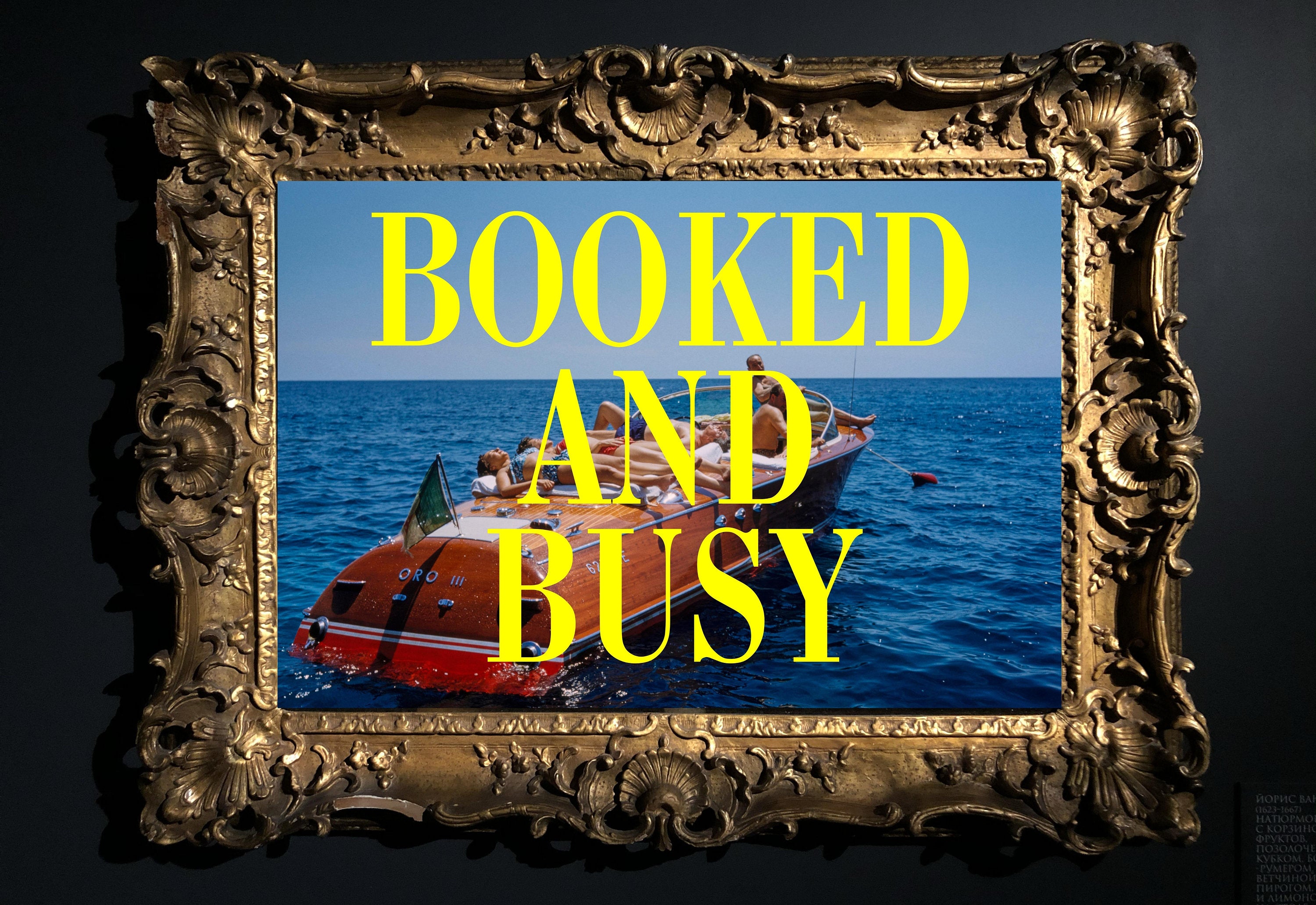 Booked and Busy art print