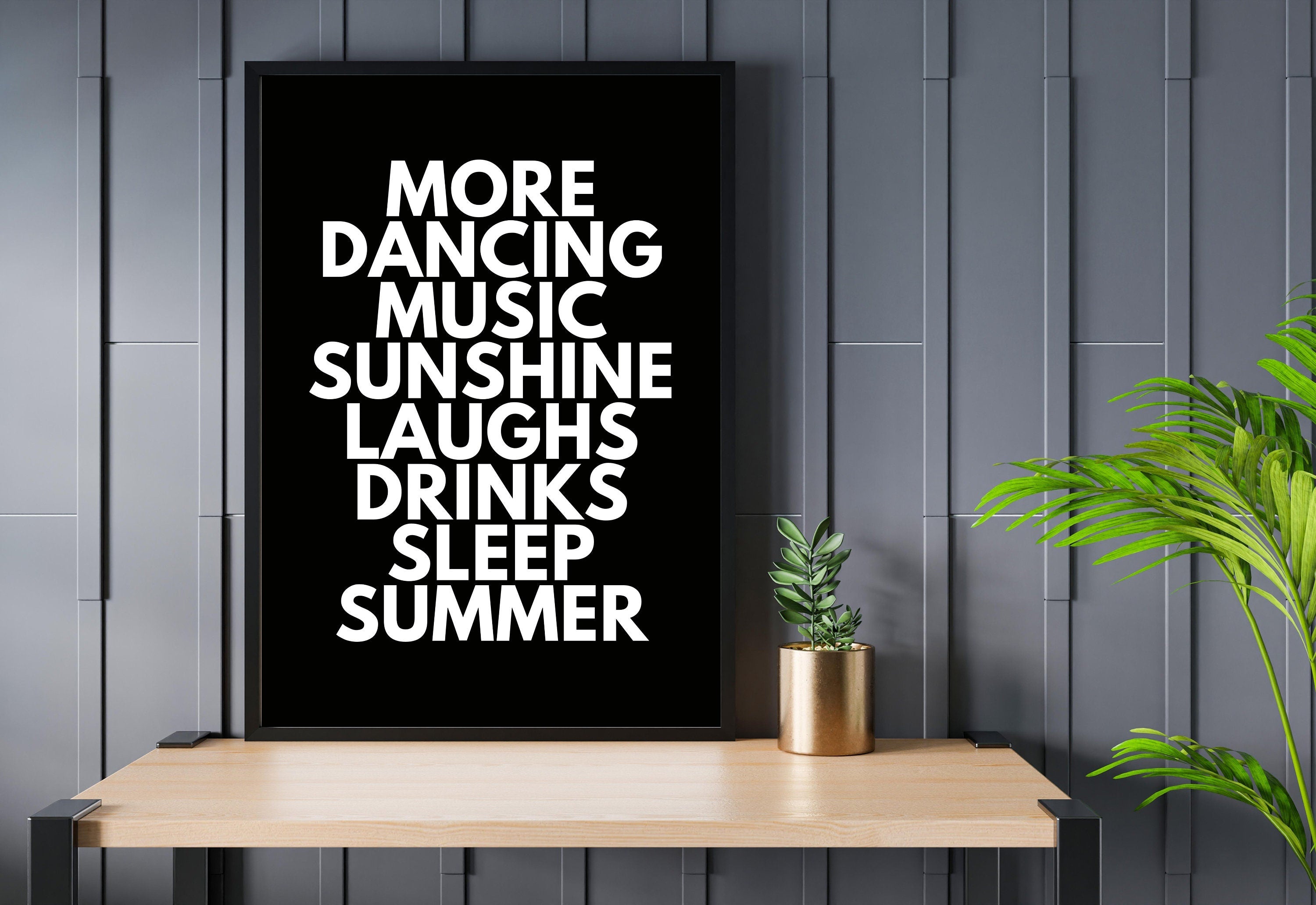 Quote Wall Posters, Gratitude Wall Art, Empowerment Art, Retro Decor, Quote Art, Large Black Wall Art, Kids Room Poster, Summer Prints