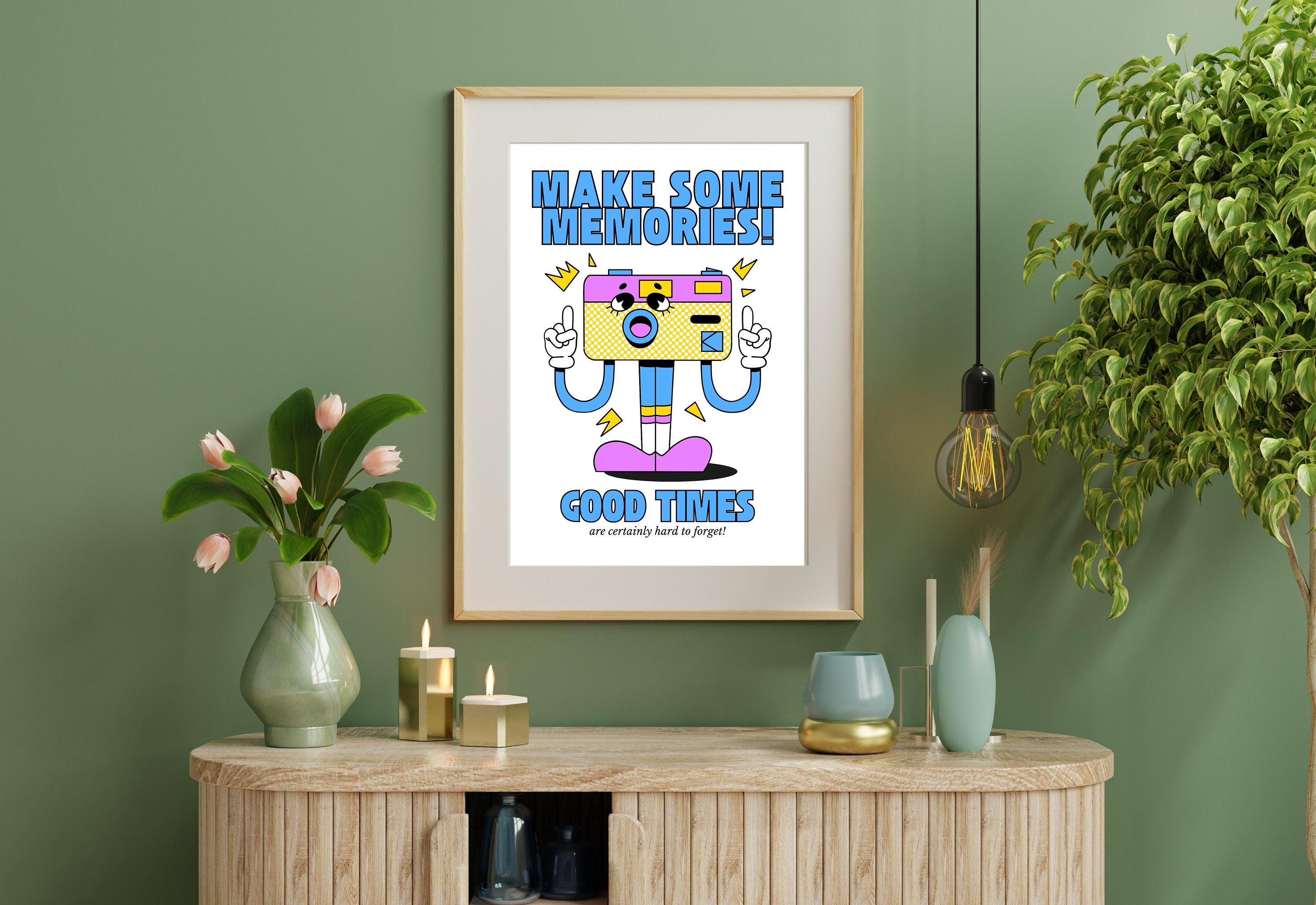 Classroom Art,Kids Room Art,Downloadable Print,Cartoon Art Print,Retro Character Art,Trendy Posters,Vintage Mascot Art,Cute Positive Art