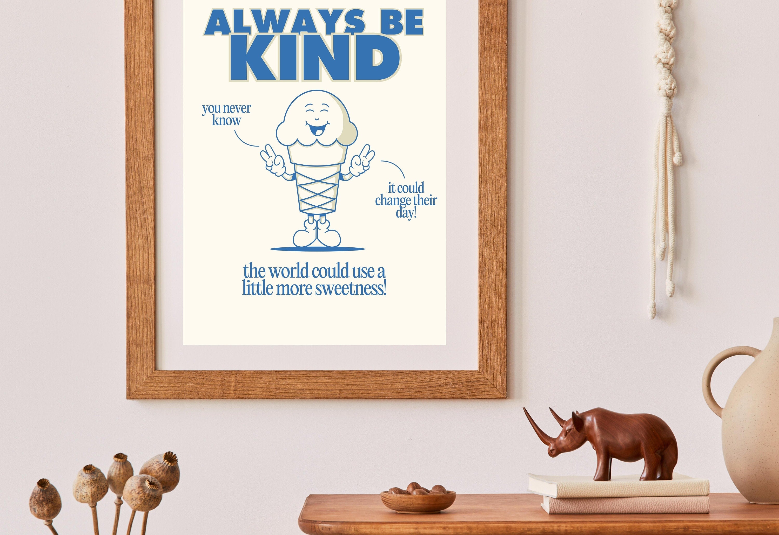 The be kind art prints