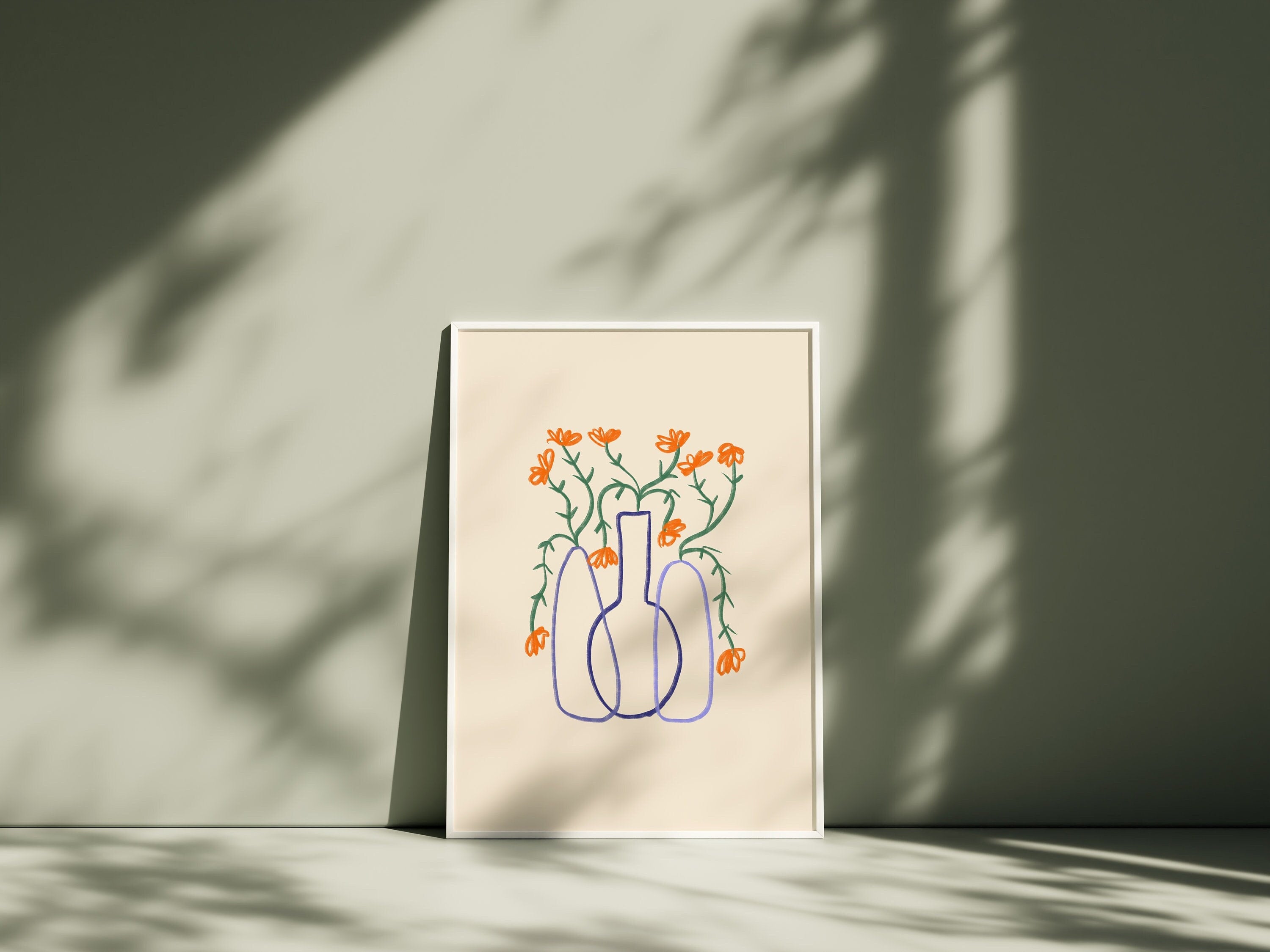 Bouquet of Flowers, Floral Art, Art Prints Floral, Floral Decor, Colorful Print, Girls Bedroom, Gift Idea, Inspirational Art, Minimalist Art