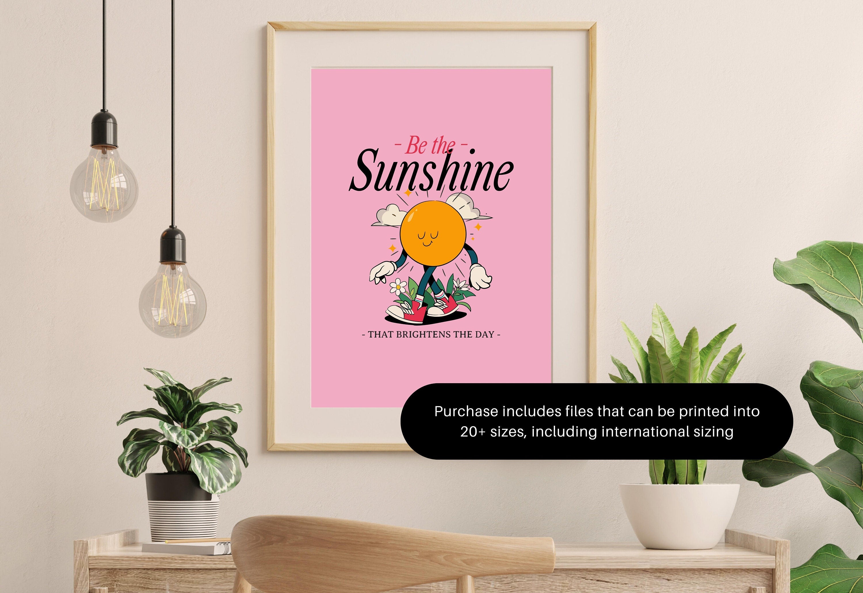 Be The Sunshine Digital Art Print for kid class