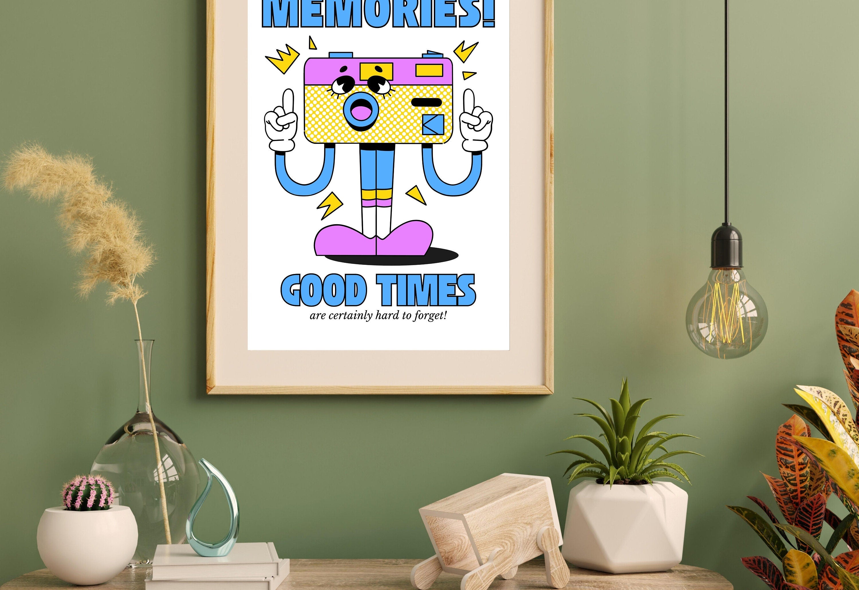 Classroom Art,Kids Room Art,Downloadable Print,Cartoon Art Print,Retro Character Art,Trendy Posters,Vintage Mascot Art,Cute Positive Art