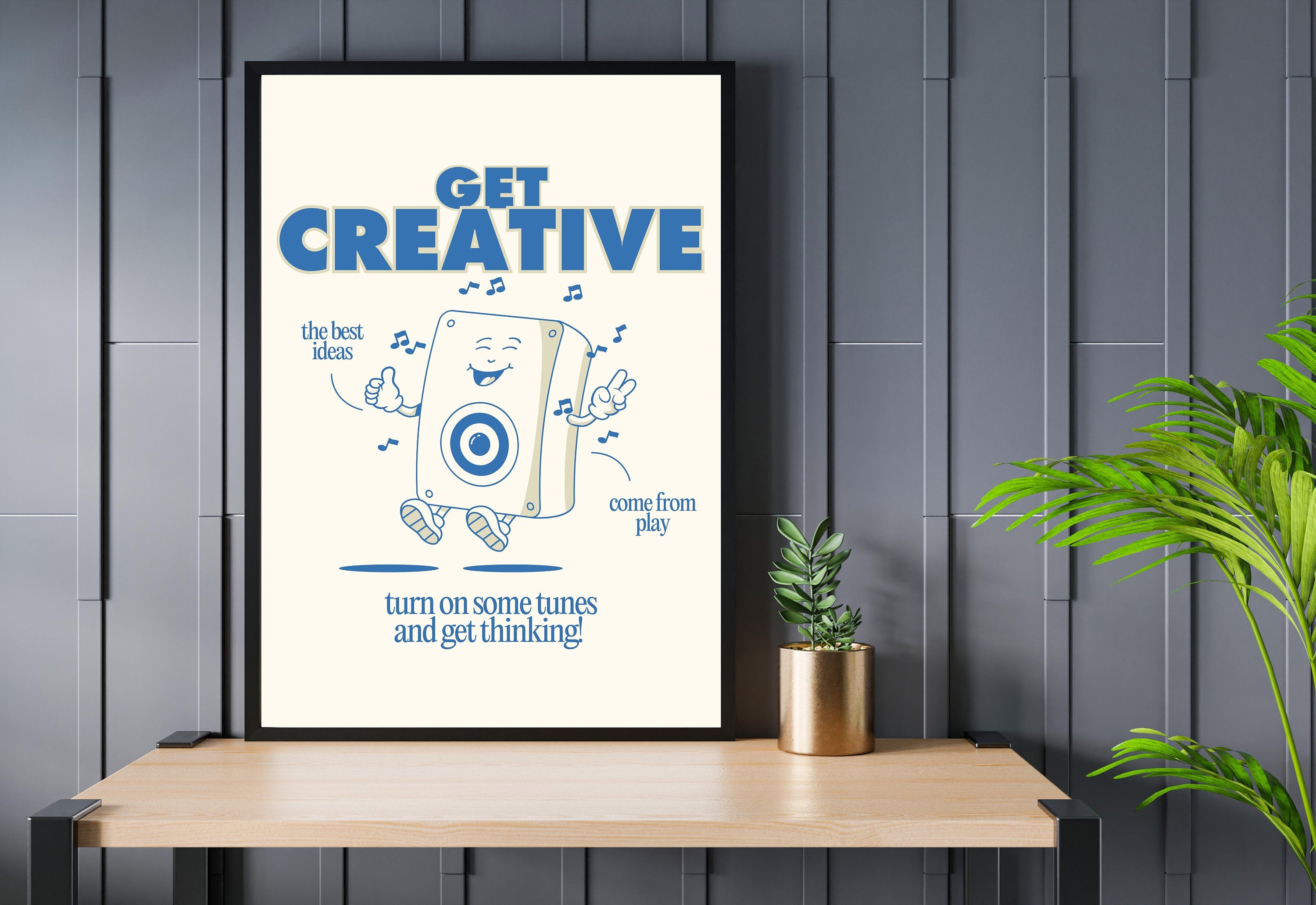 Classroom Art,Kids Room Art,Downloadable Print,Cartoon Art Print,Retro Character Art,Trendy Posters,Vintage Mascot Art,Cute Positive Art