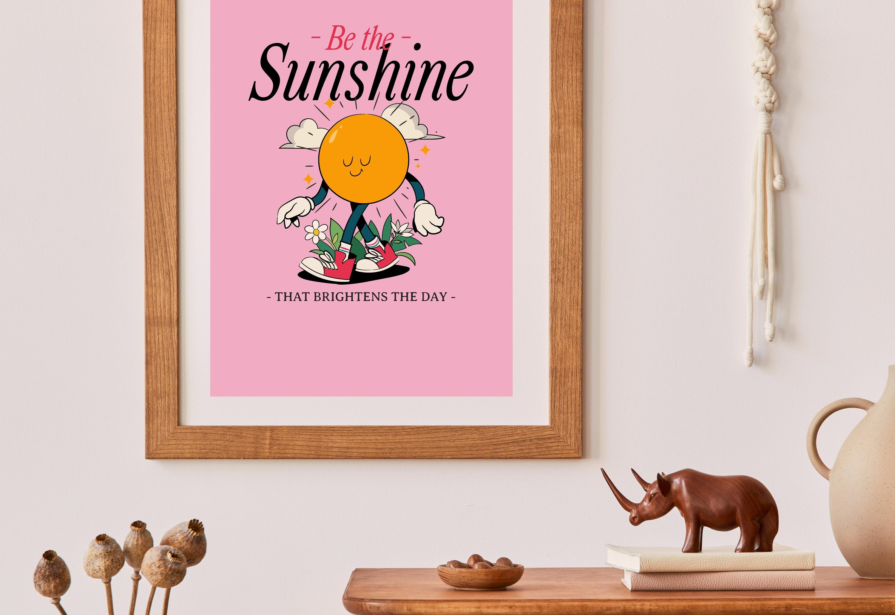 aesthetic words for be the sunshine print