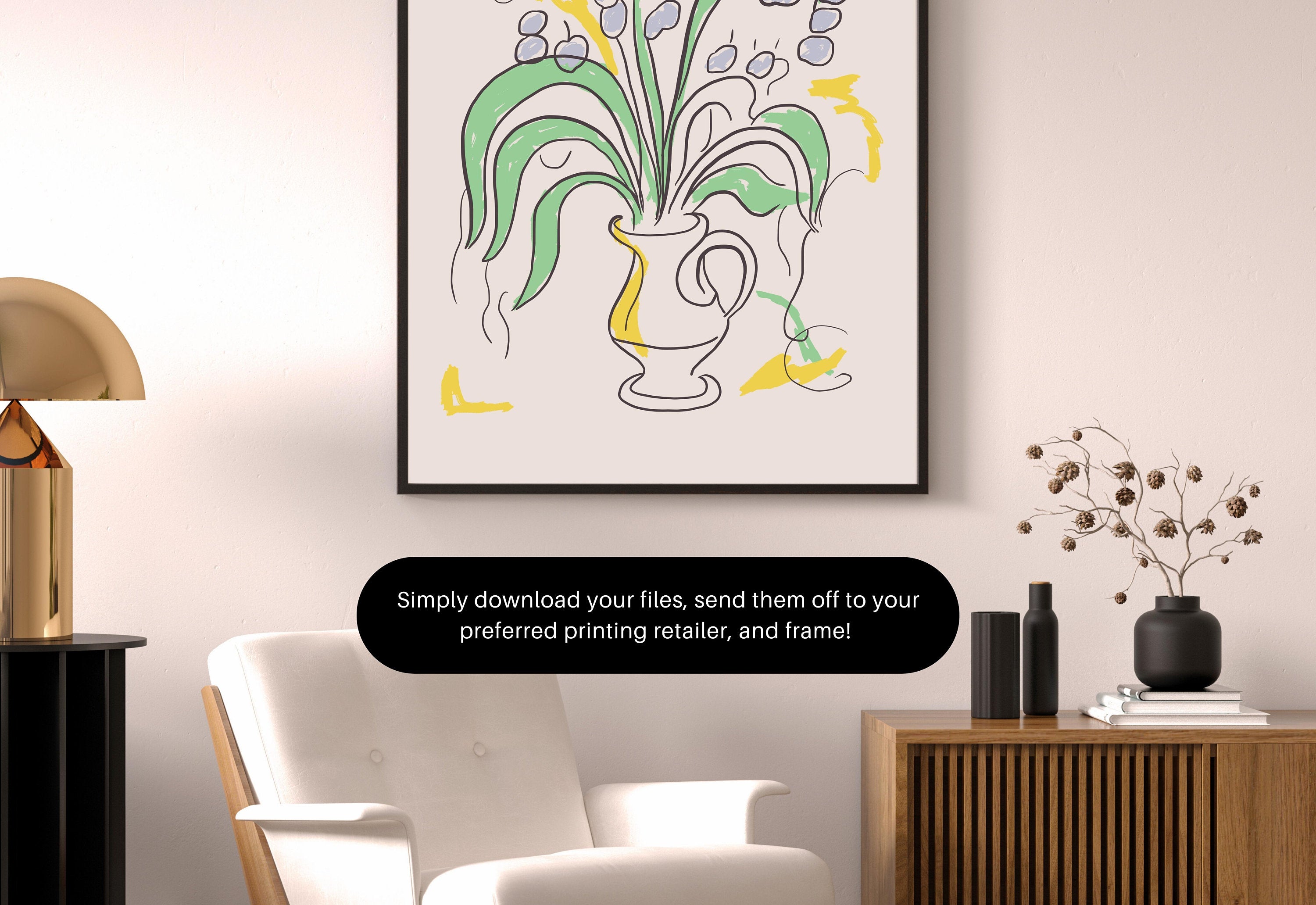 Bouquet of Flowers, Floral Art, Art Prints Floral, Floral Decor, Colorful Print, Girls Bedroom, Gift Idea, Inspirational Art, Minimalist Art