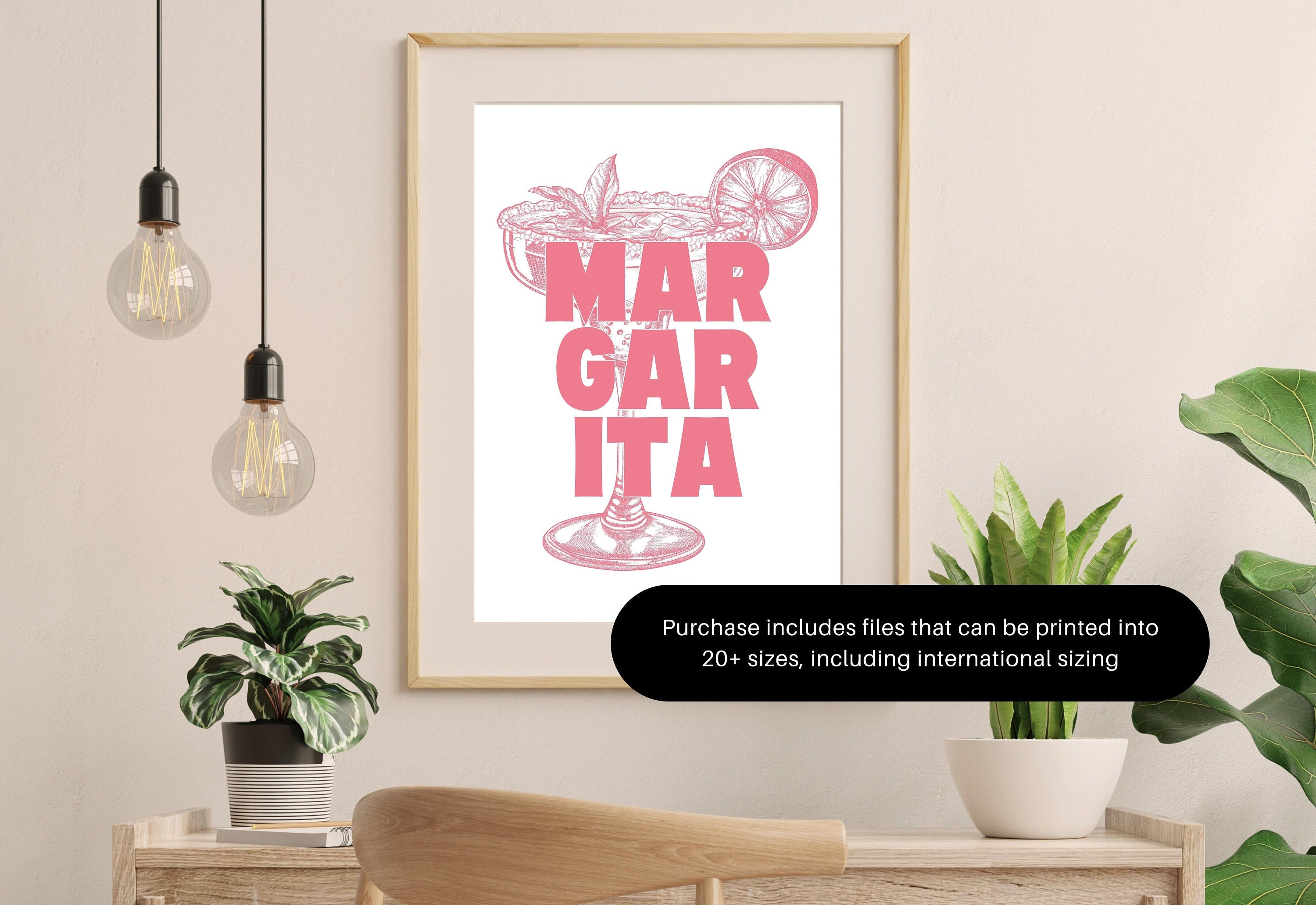 Margarita Art-Digital Download-Cocktail Art-Retro Print-Cheers Art Print-Trendy Art-70s Art Print-Girly Art-Cocktail Art-Trendy Bar Art