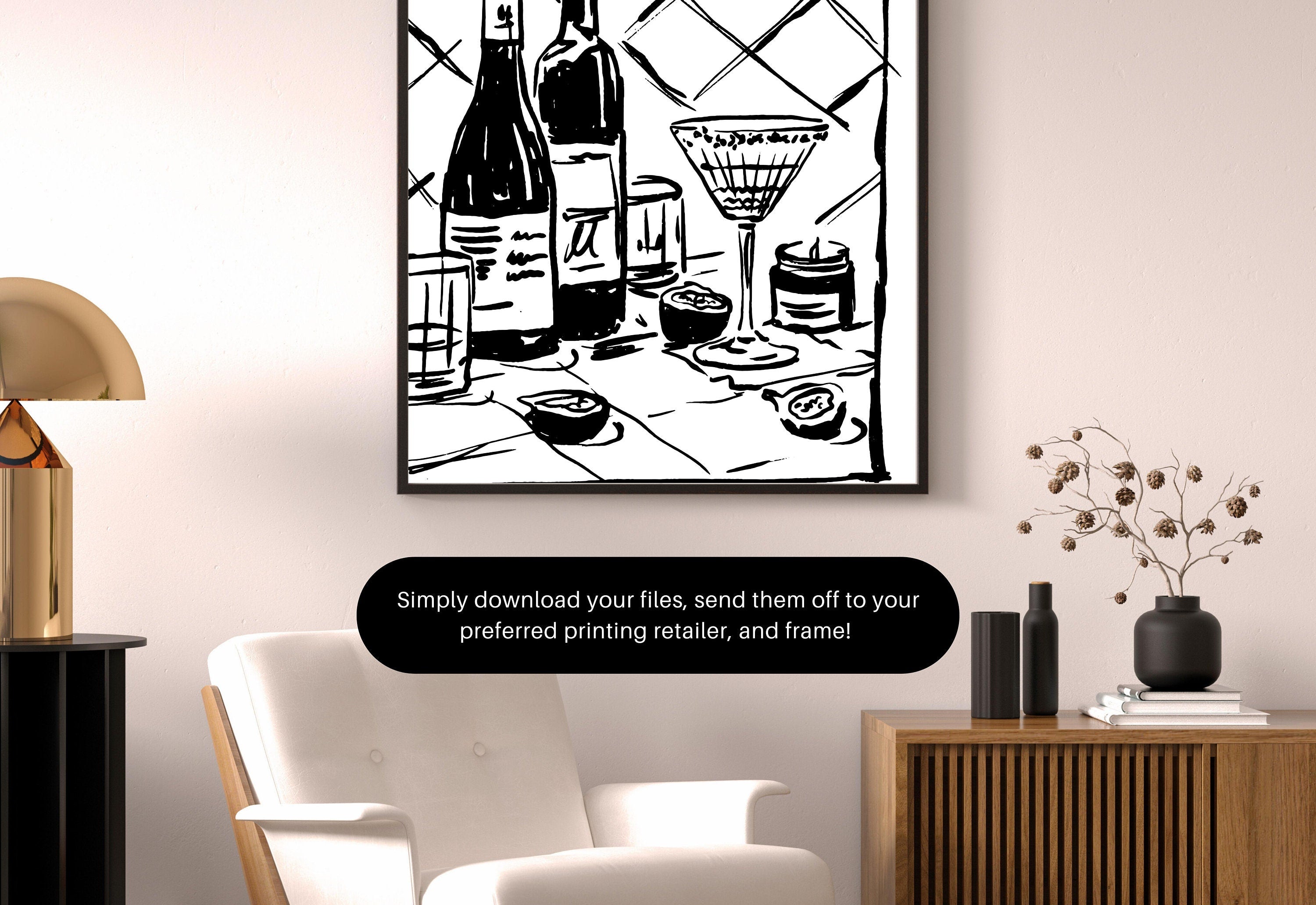 Cocktail Illustration - Art Print