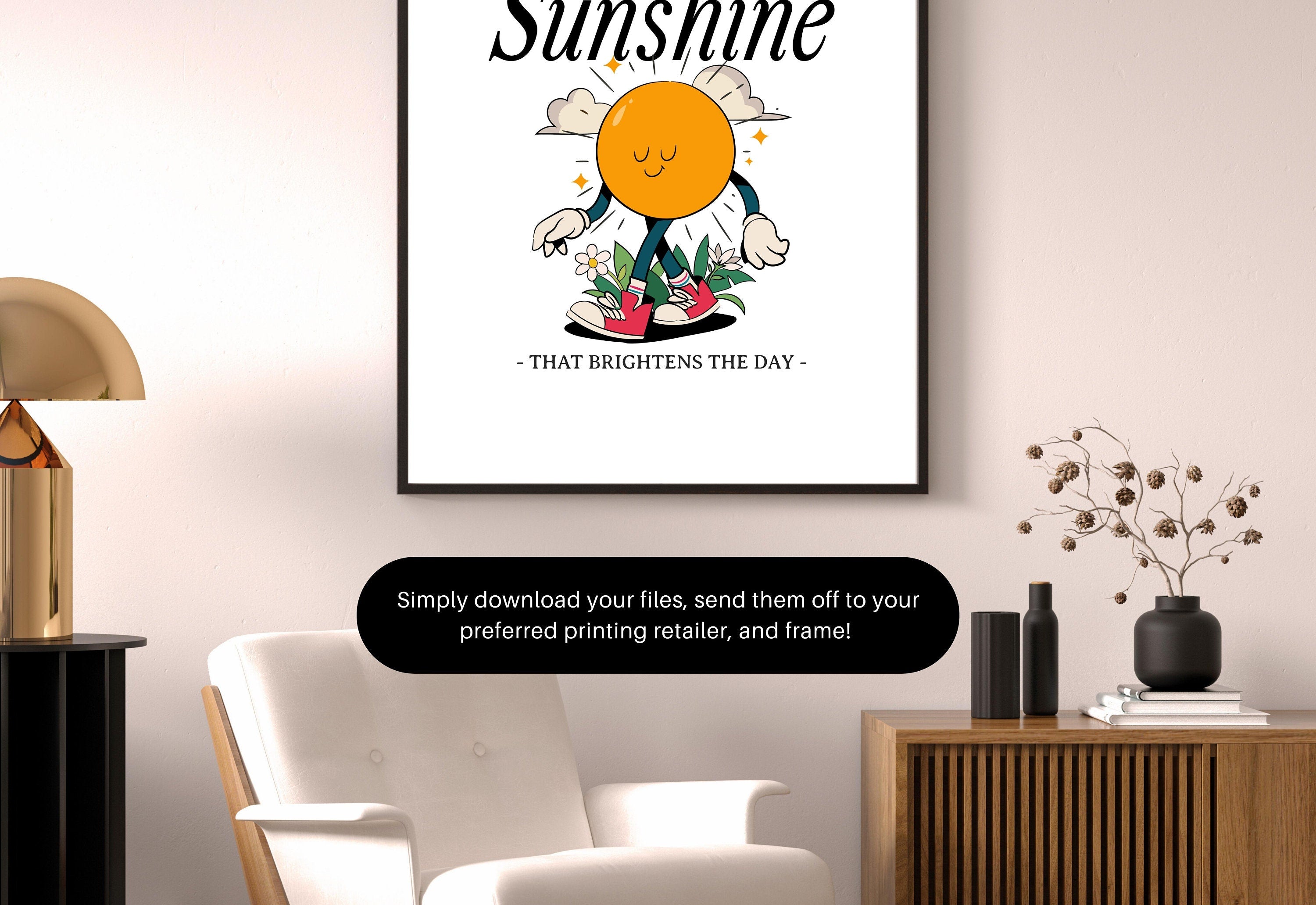 be the sunshine print art