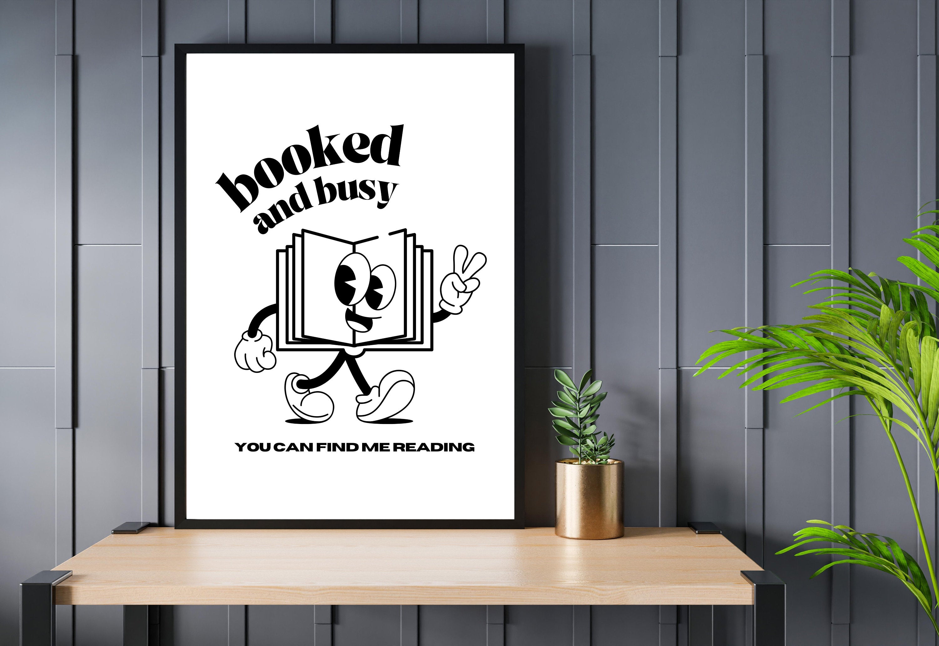 Modern Home Decor - White booked and busy Art Prints