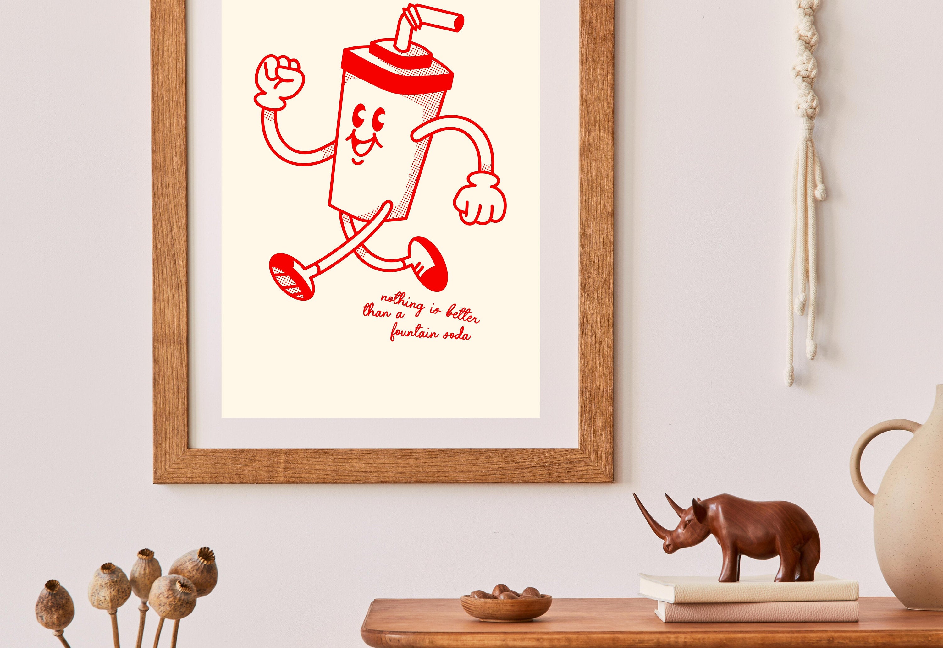 Diet Coke- Digital Download-Wall Print-Retro-Best Diet Coke Art-Large Girly Art-Funny Preppy Art-Soda Art Print-Bar Cart Print-Kitchen Art