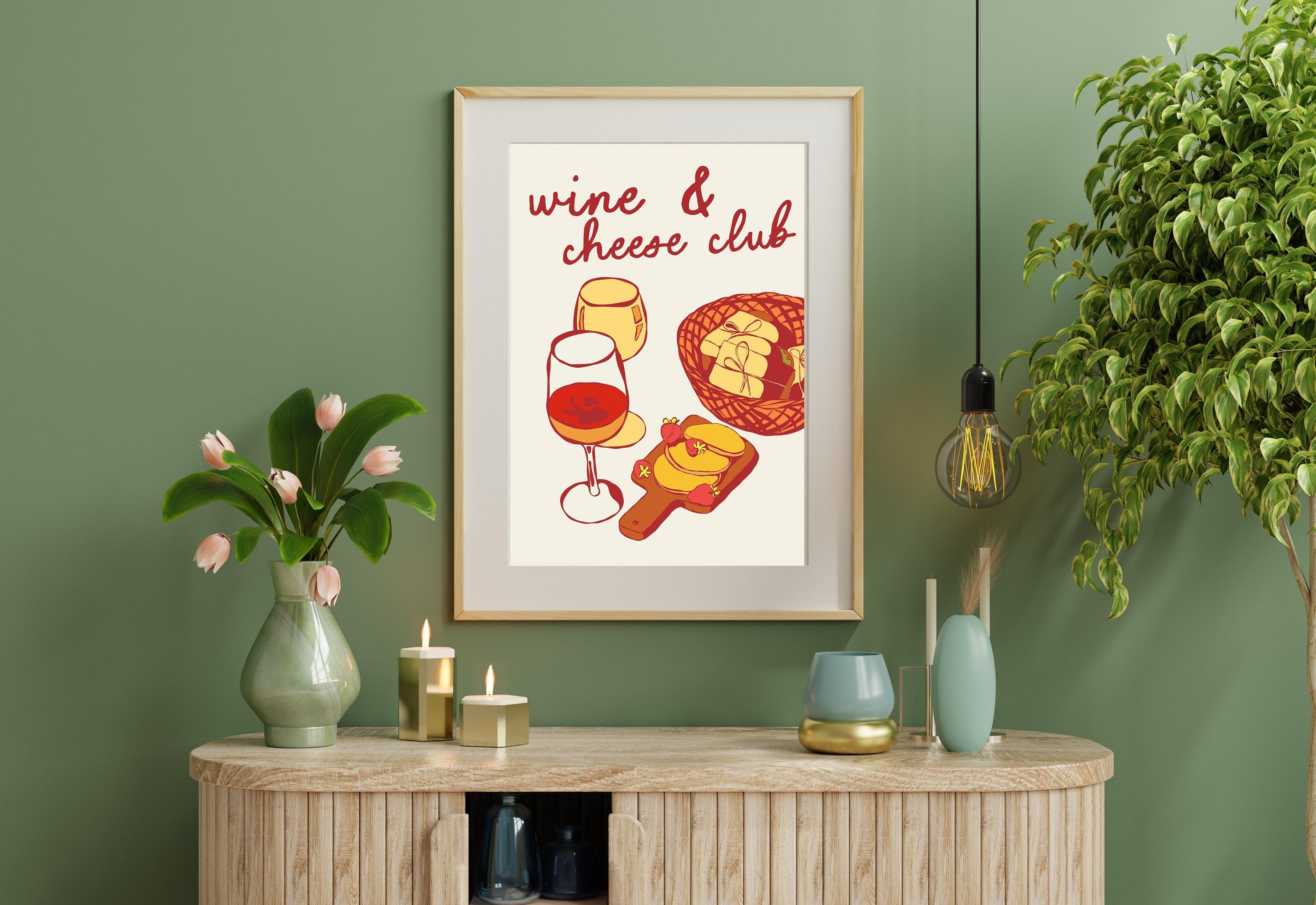 Wine Art Print-Digital Download-Wine Art-Retro Print-Cheers Art Print-Trendy Art-70s Art Print-Girly Art-Cocktail Art-Preppy Pink Bar Art