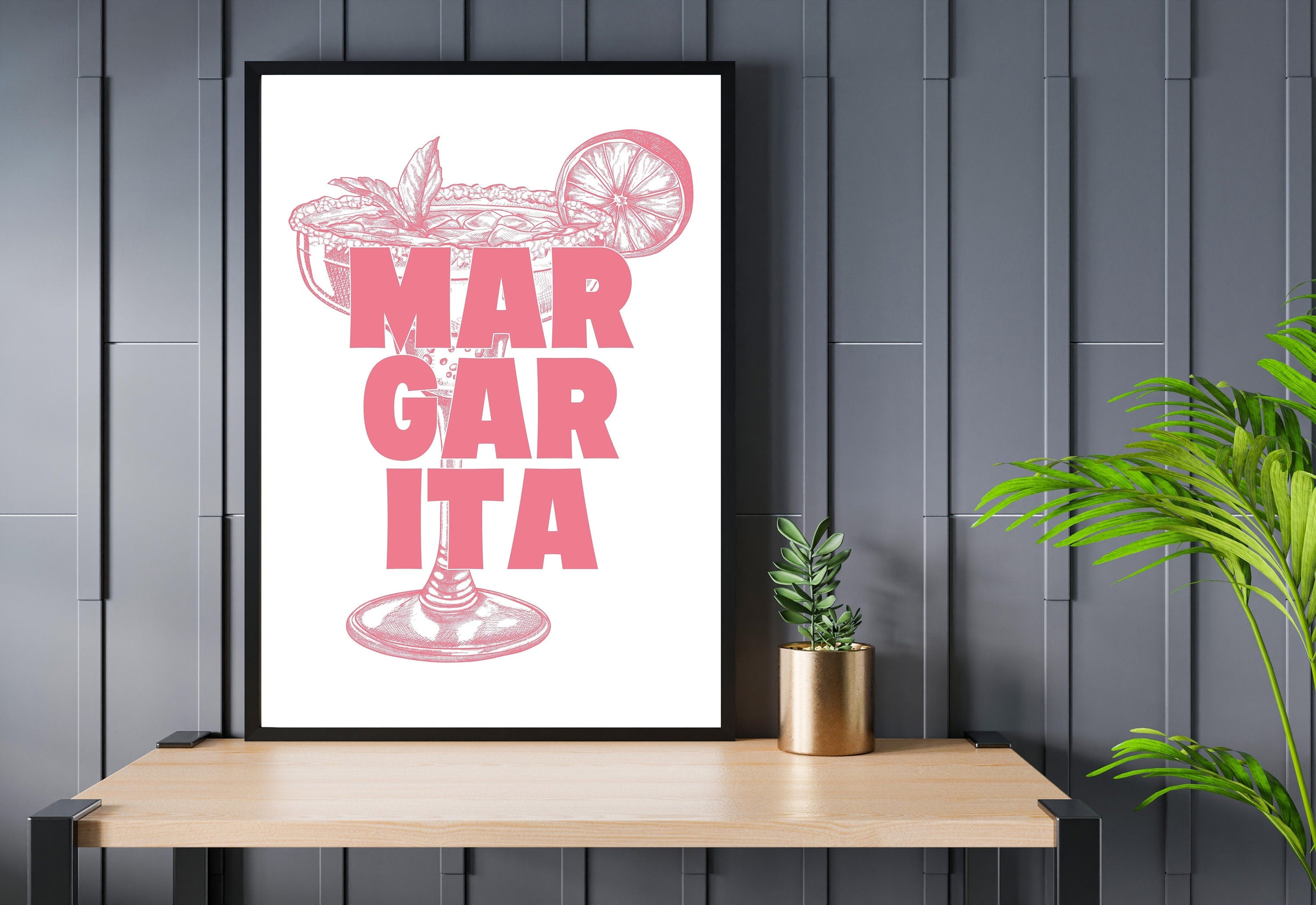 Margarita Art-Digital Download-Cocktail Art-Retro Print-Cheers Art Print-Trendy Art-70s Art Print-Girly Art-Cocktail Art-Trendy Bar Art