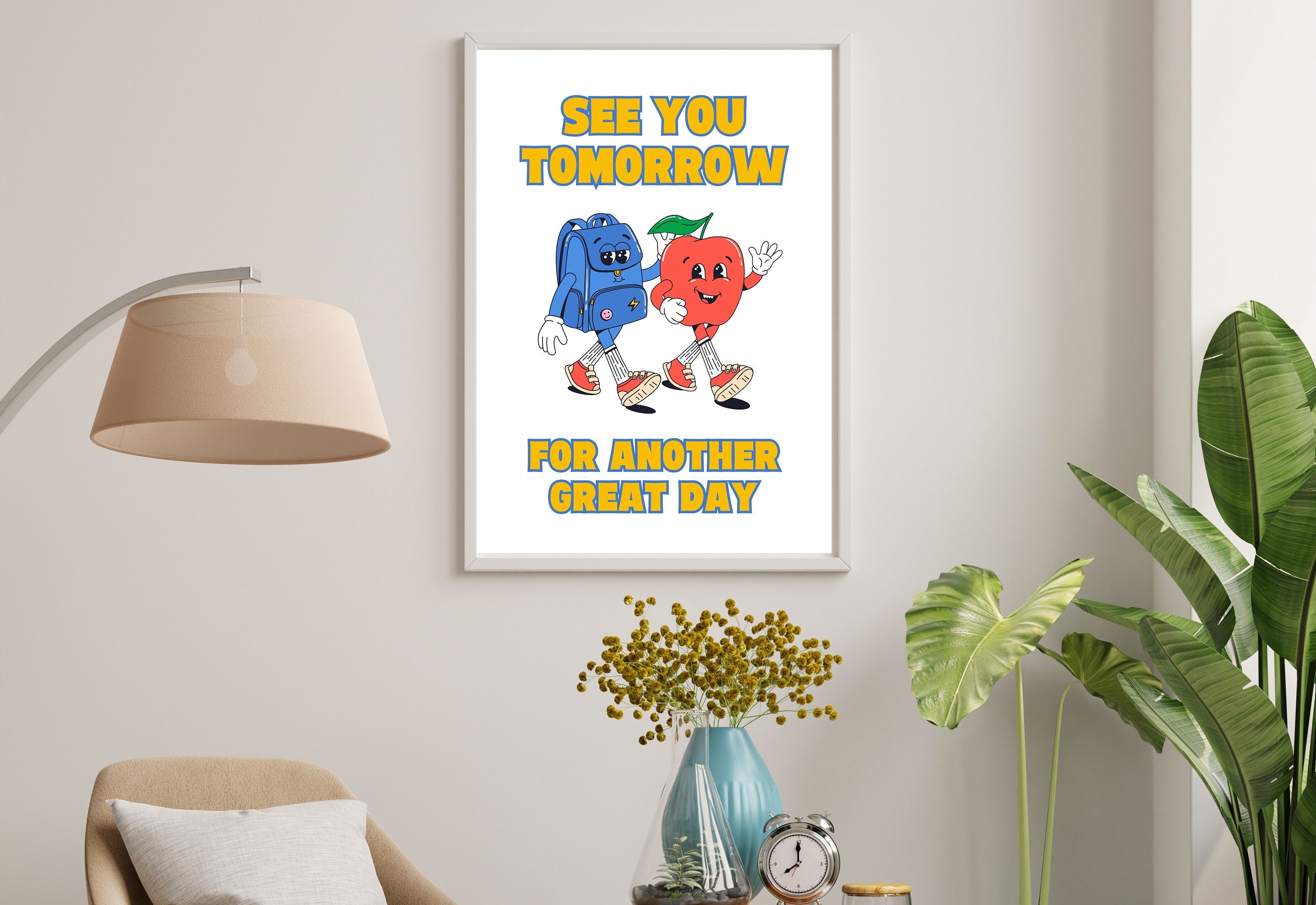 How Do You Feel Today? Retro Quote, Digital Prints Wall Art, Digital Prints, Emotions Art Prints, Mood and Feelings Poster, School Posters