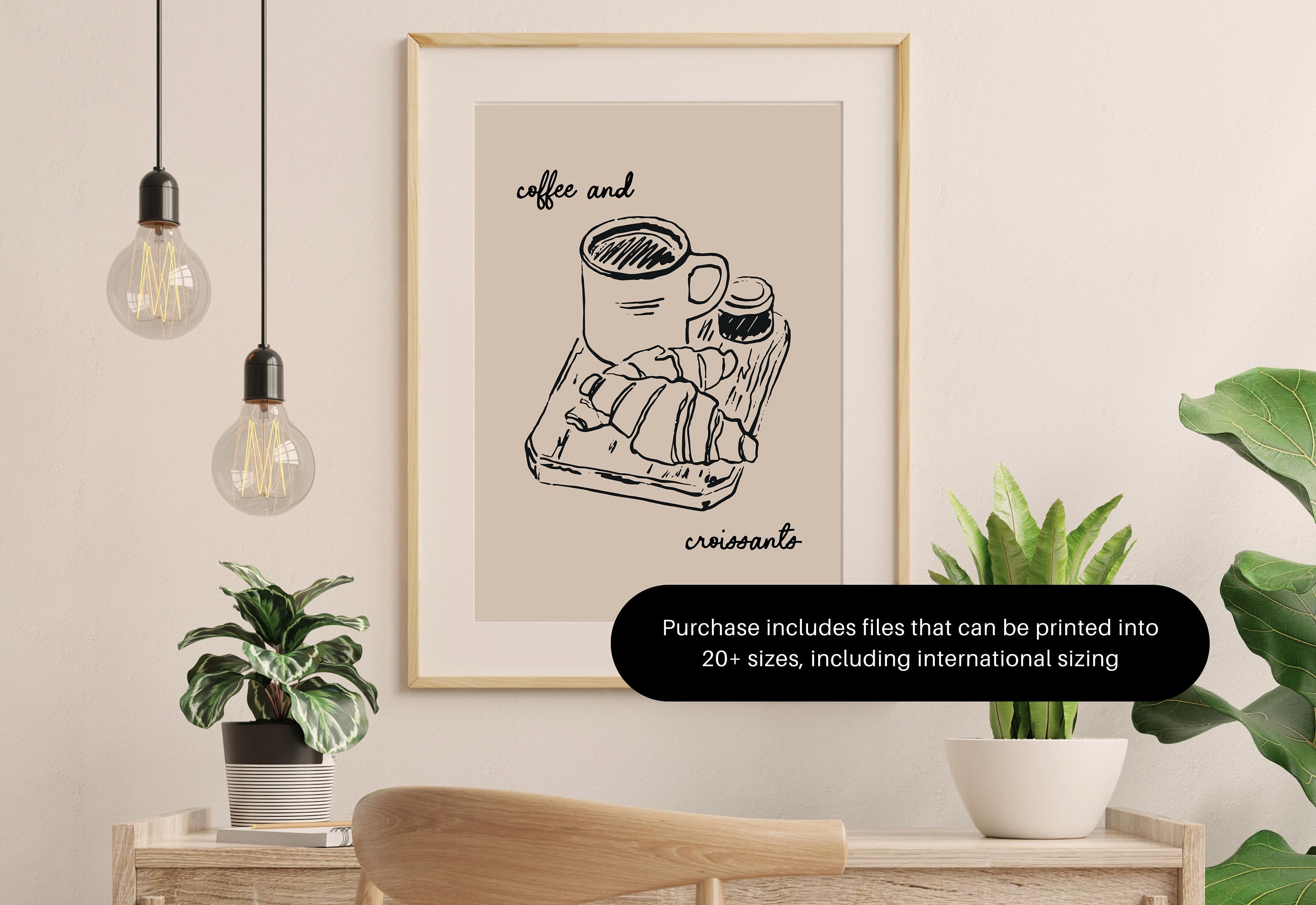 Coffee Sketch Art-Digital Prints-Retro Art-Office Art-Kitchen Art-Coffee Art Print-Coffee doodle Print-Retro Wall Art-Coffee Cart Prints