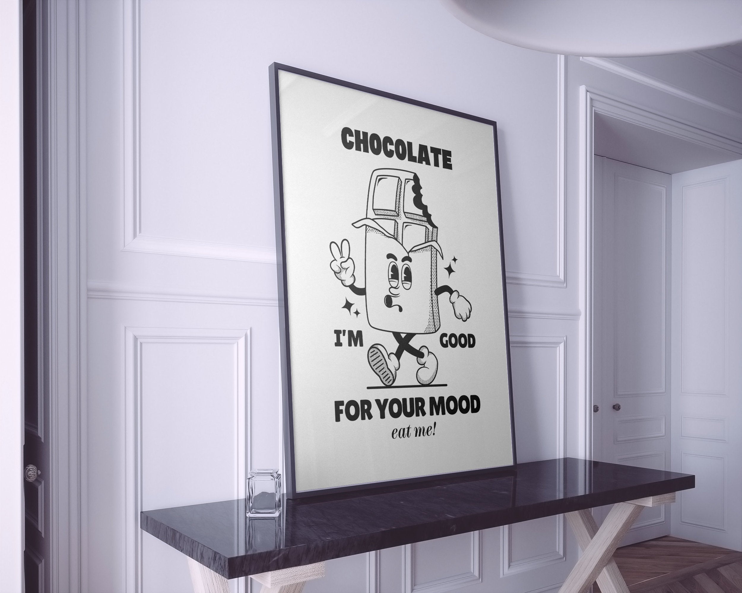 chocolate milk framed art print