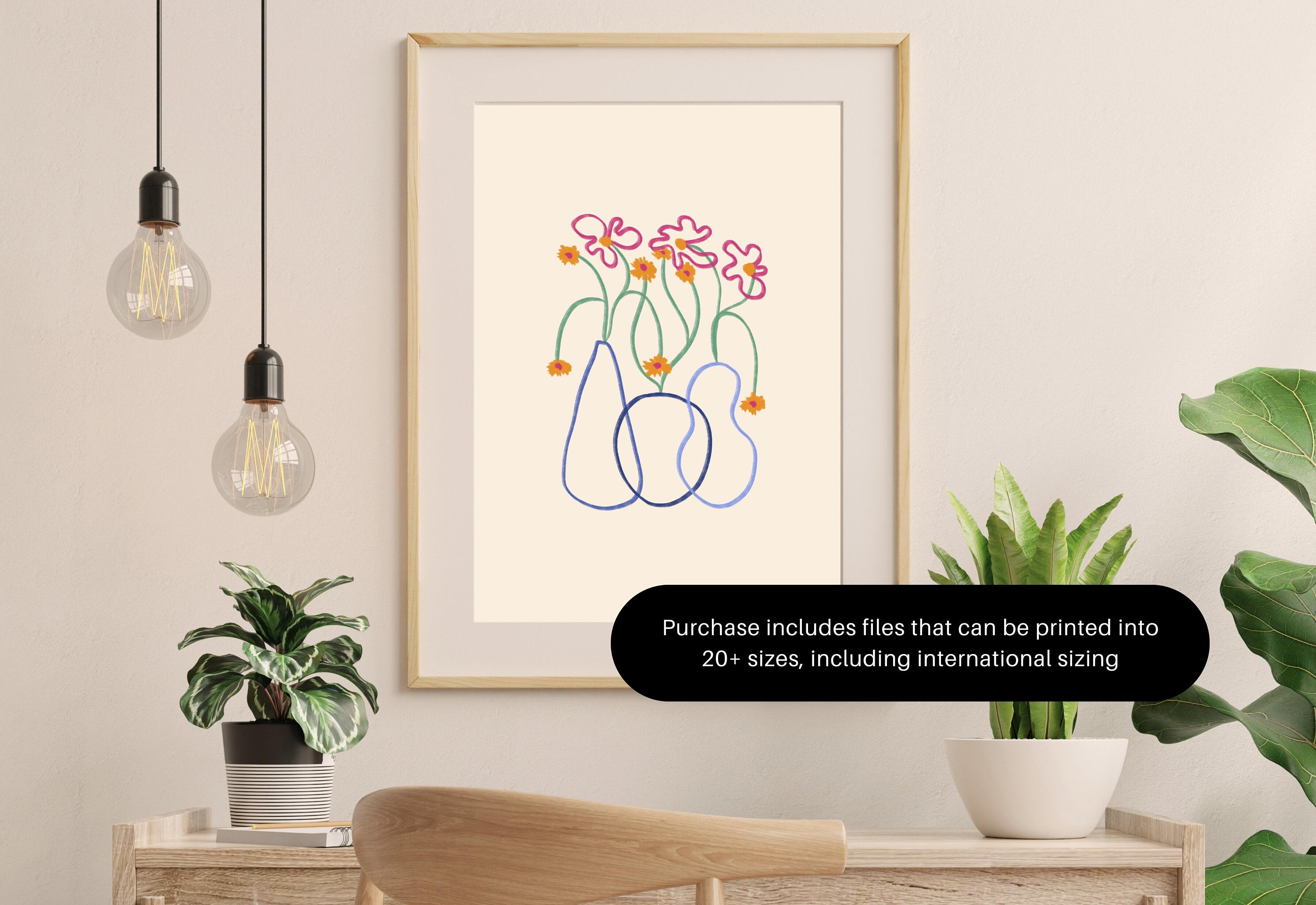 Bouquet of Flowers, Floral Art, Art Prints Floral, Floral Decor, Colorful Print, Girls Bedroom, Gift Idea, Inspirational Art, Minimalist Art