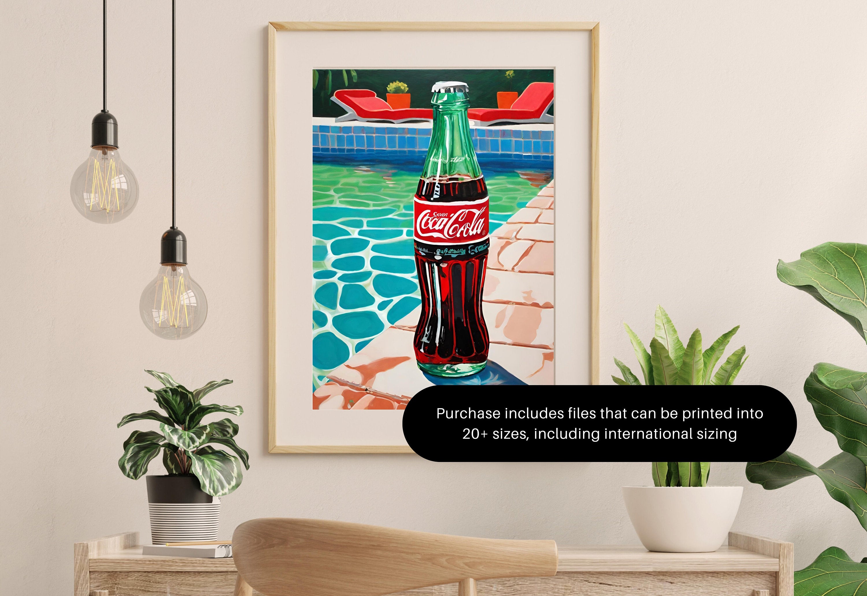 Diet Coke- Digital Download-Wall Print-Retro-Best Diet Coke Art-Large Girly Art-Funny Preppy Art-Soda Art Print-Bar Cart Print-Kitchen Art