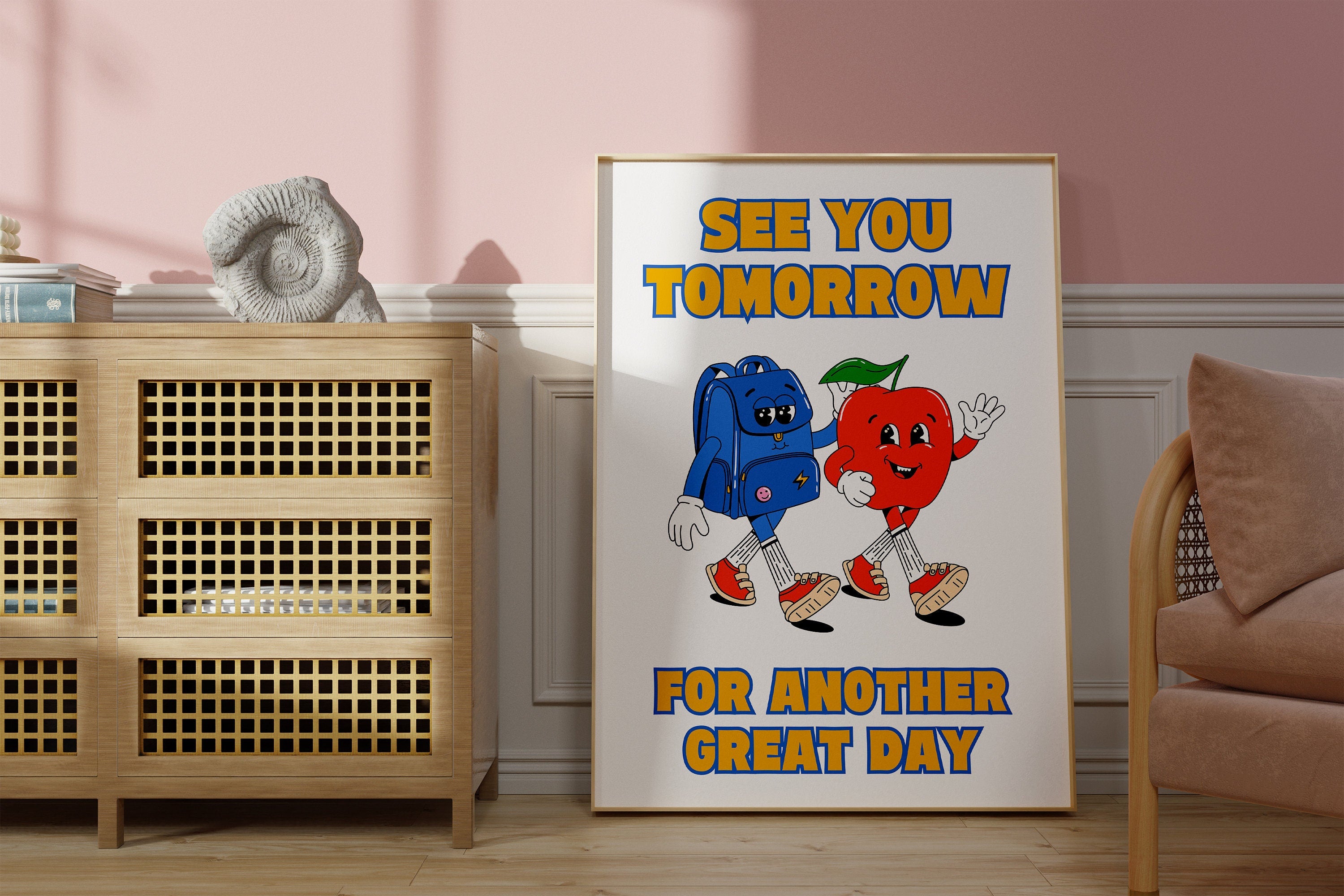 How Do You Feel Today? Retro Quote, Digital Prints Wall Art, Digital Prints, Emotions Art Prints, Mood and Feelings Poster, School Posters