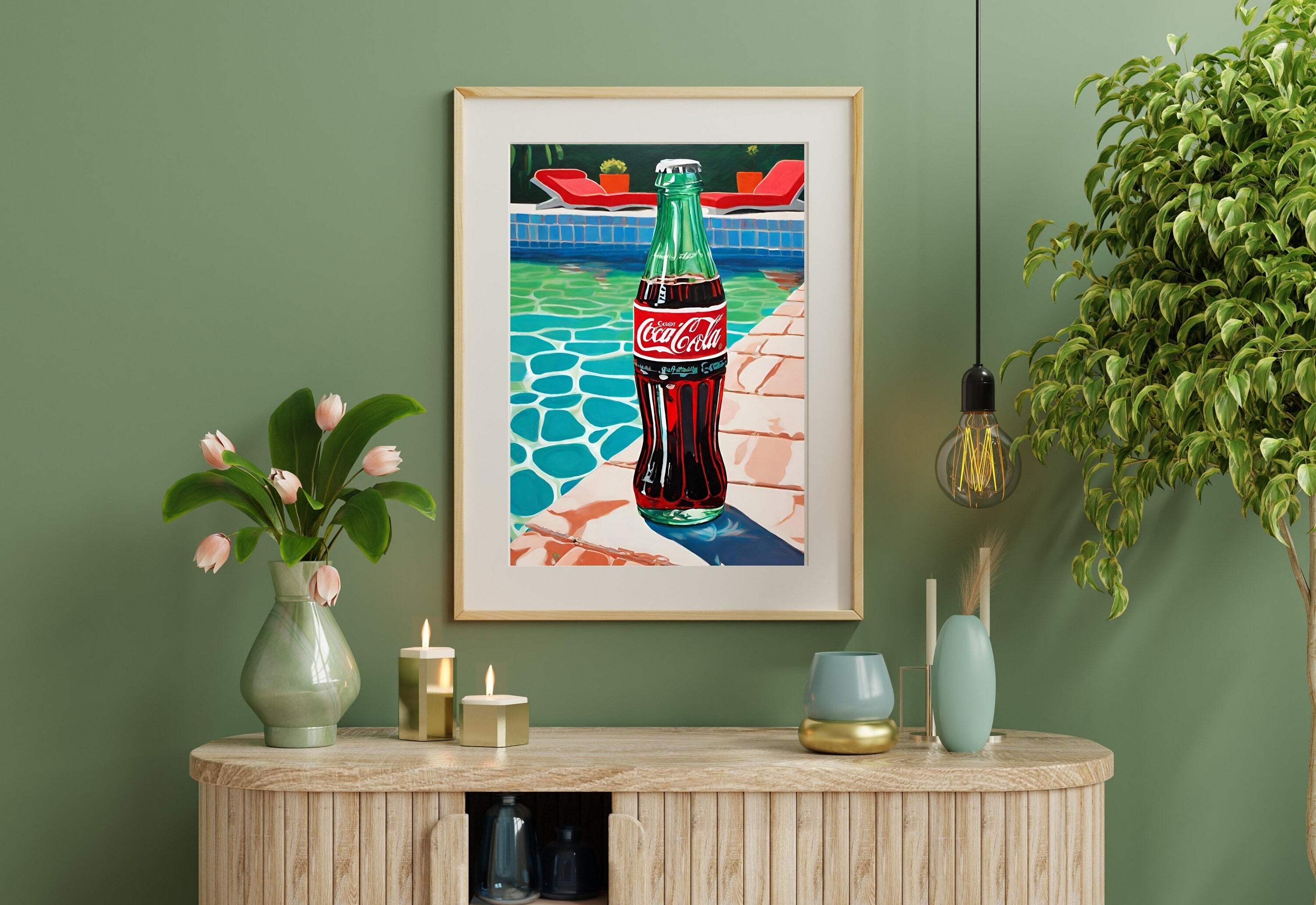 Diet Coke- Digital Download-Wall Print-Retro-Best Diet Coke Art-Large Girly Art-Funny Preppy Art-Soda Art Print-Bar Cart Print-Kitchen Art