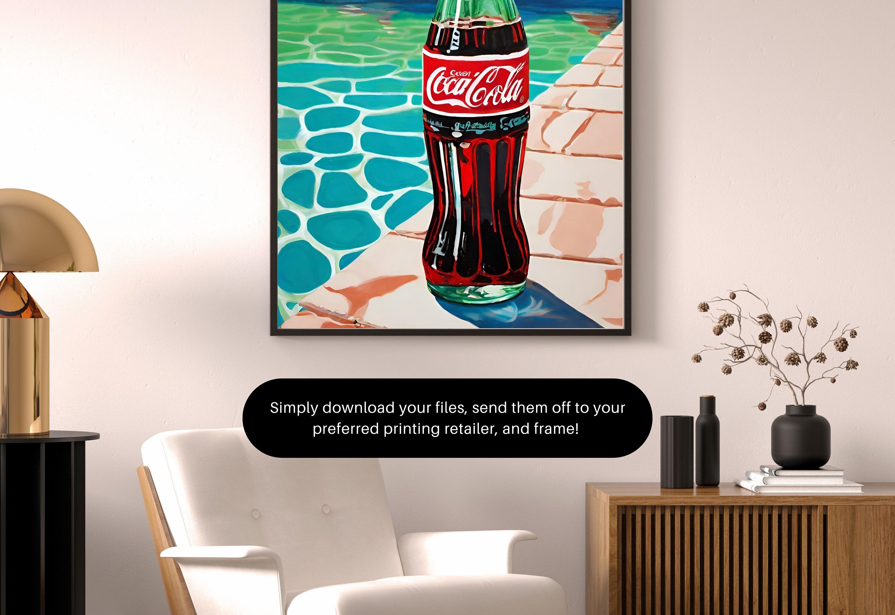 Diet Coke- Digital Download-Wall Print-Retro-Best Diet Coke Art-Large Girly Art-Funny Preppy Art-Soda Art Print-Bar Cart Print-Kitchen Art