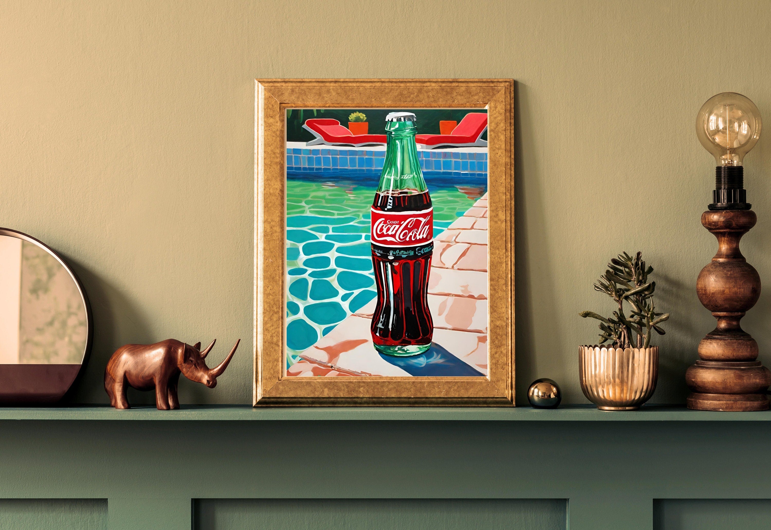 Diet Coke- Digital Download-Wall Print-Retro-Best Diet Coke Art-Large Girly Art-Funny Preppy Art-Soda Art Print-Bar Cart Print-Kitchen Art