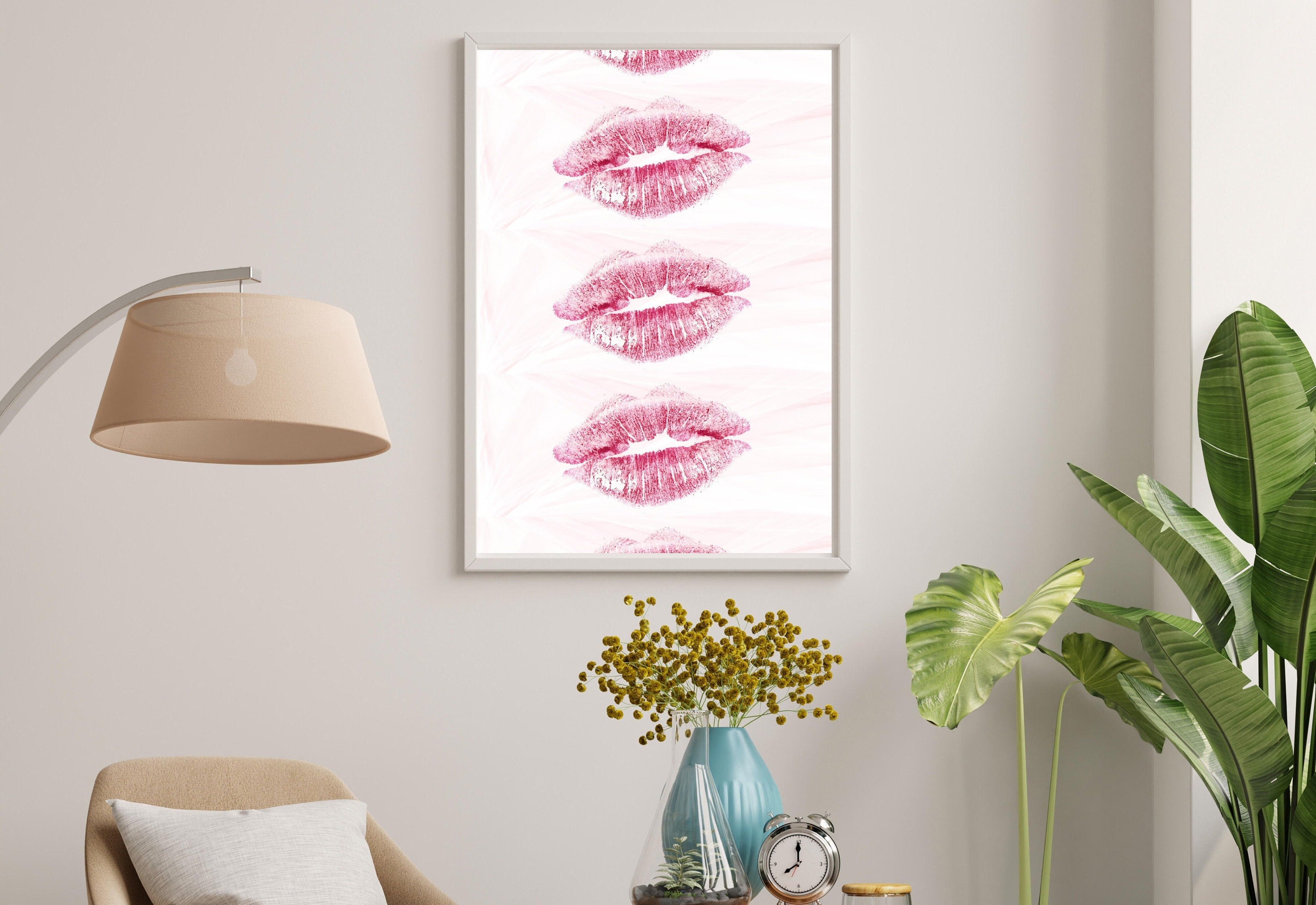 Fashion Art Print,Digital Downloads,Christmas Gift,Bar Cart Art,Trendy Girly Art,Retro Makeup Art,Girly Art,Makeup Prints