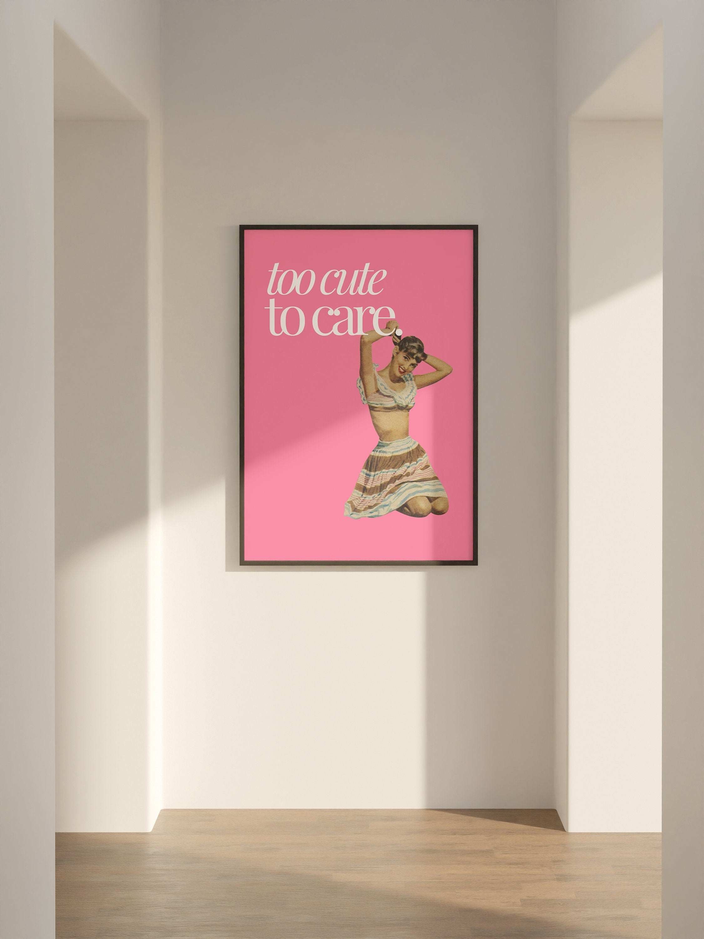 Wall Art Print,Retro Aesthetic Art,Apartment Art,Feminist Art,Living Room Decor,Pulp Pinup Art, Pulp Art Print, Retro Funny Women Art