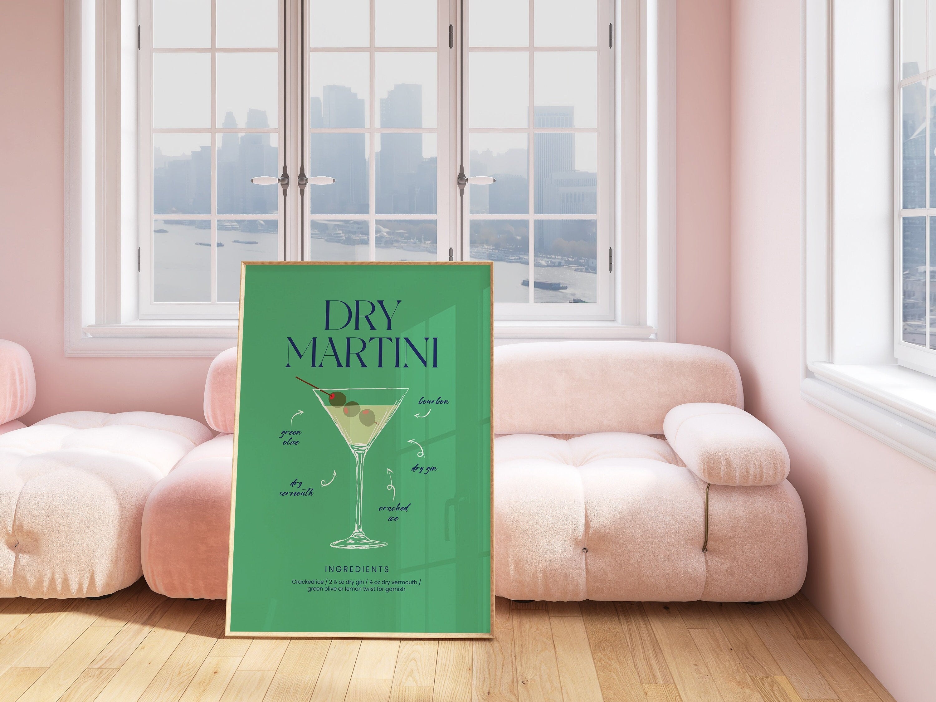 Dirty Martini Art Print,Digital Downloads,Christmas Gift,Bar Cart Art,Trendy Art,Retro Cocktails Art,Girly Art,Cocktail Art Prints