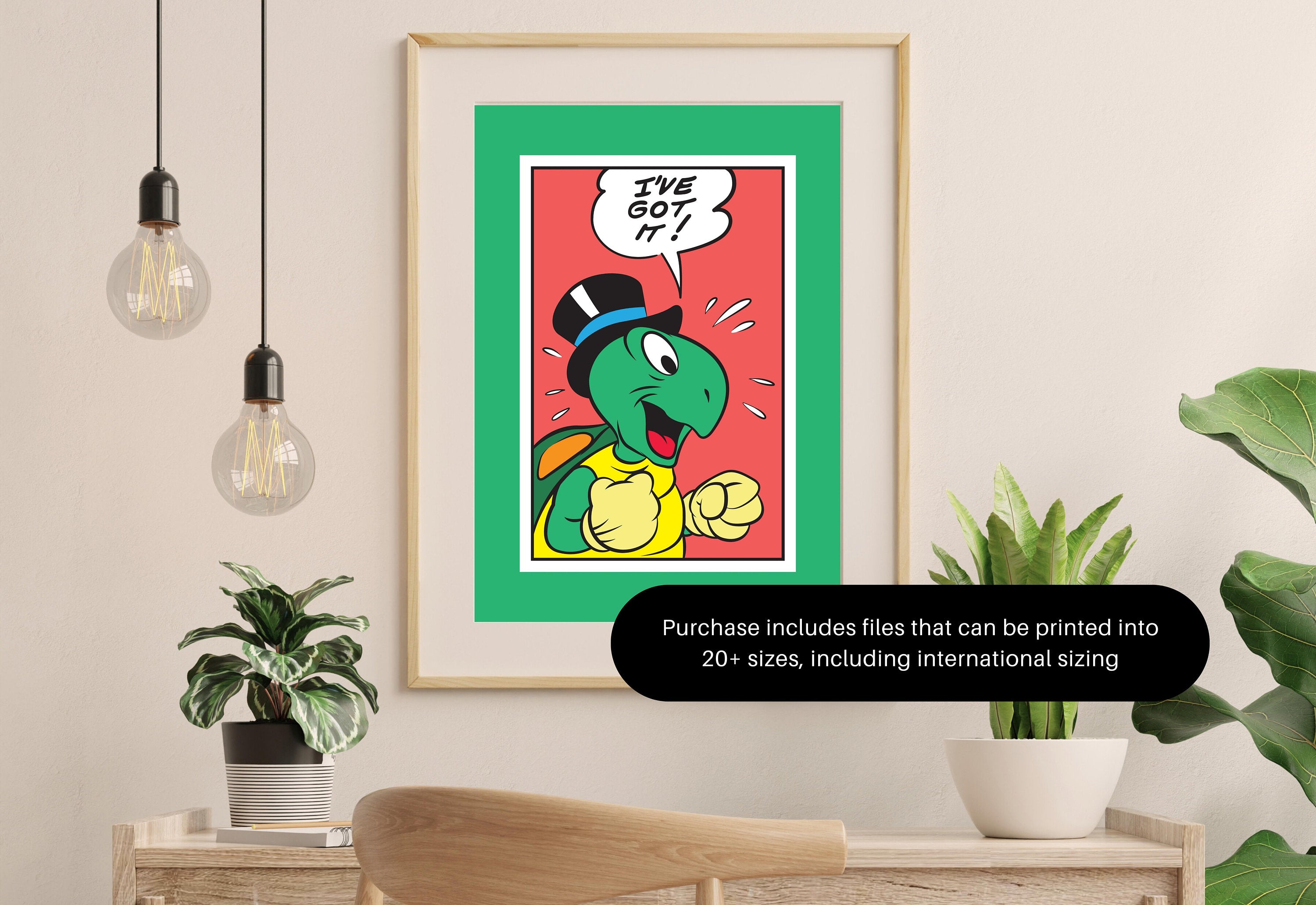 Digital Prints, Retro Art Decor, Cute Cartoon Art, Turtle Cartoon Art, Retro Cartoon Art, Cute Animal Art, Turtle Cartoon, Turtle Comic Art