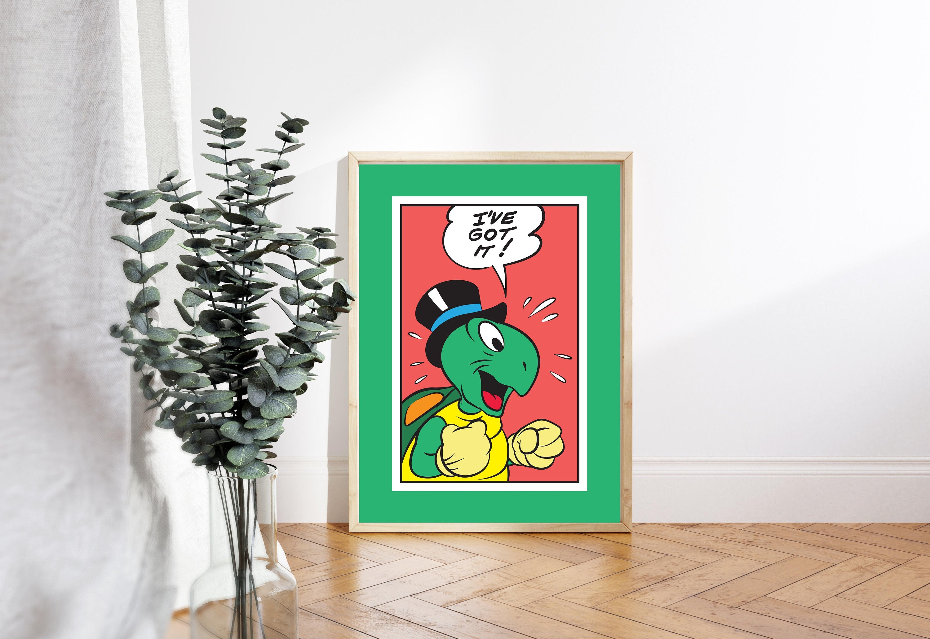 Digital Prints, Retro Art Decor, Cute Cartoon Art, Turtle Cartoon Art, Retro Cartoon Art, Cute Animal Art, Turtle Cartoon, Turtle Comic Art