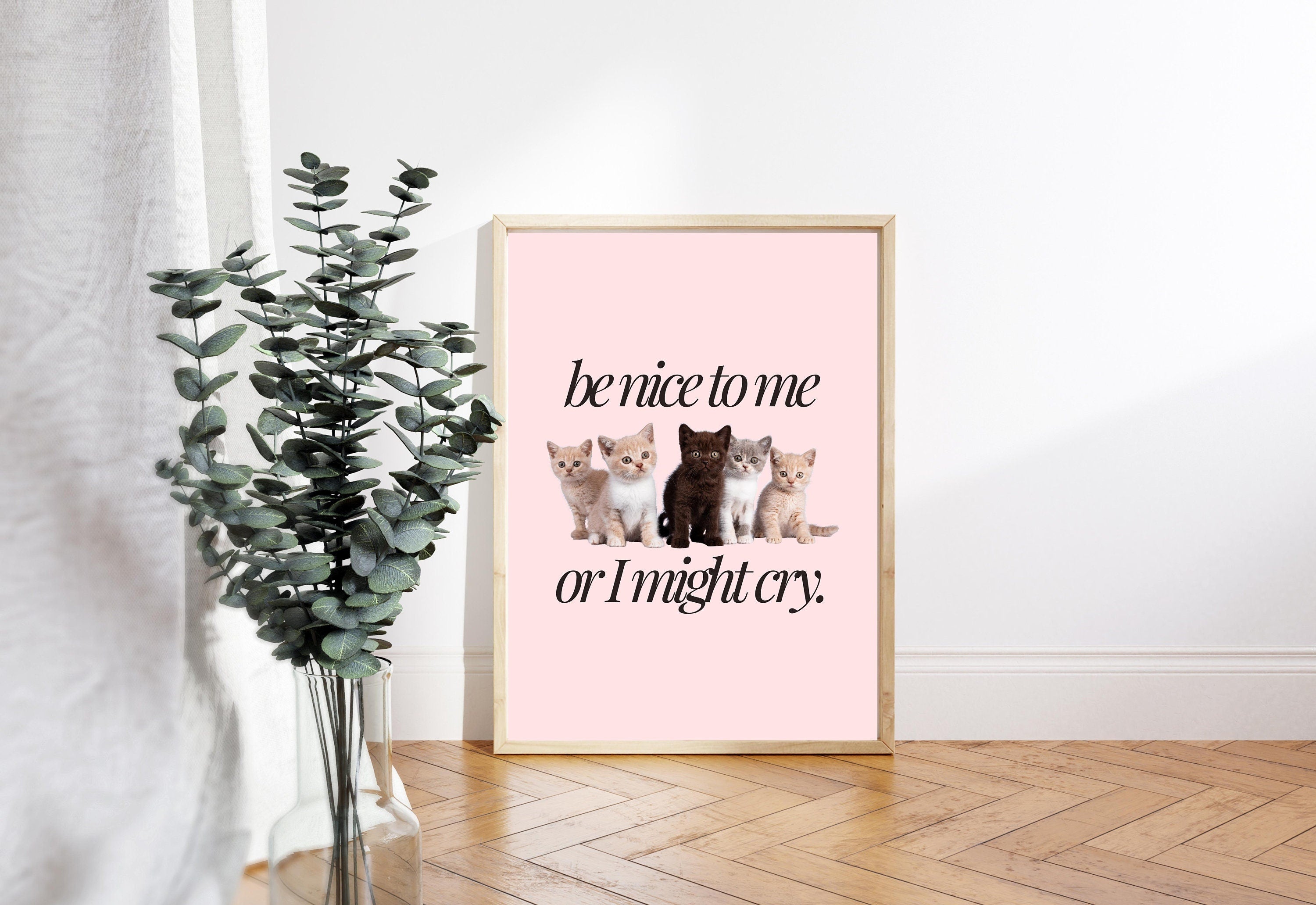 Kitties Art, Digital Art, Cute Kittens Art, Retro Decor, Funny Wall Art, Vintage Kittens Art, Y2K Girly Decor, Cat Wall Art, Funny Cat Art