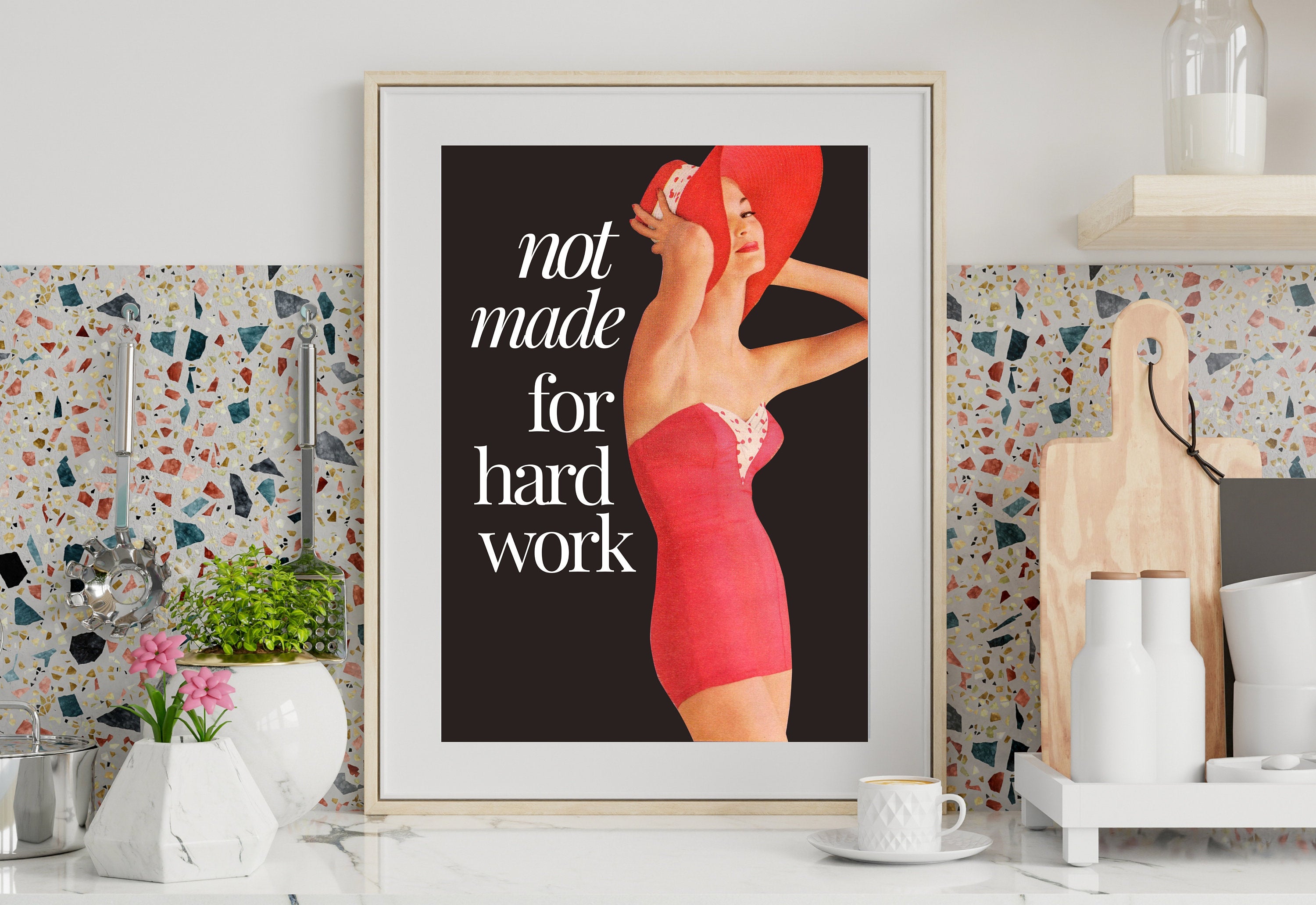 Party Retro Art, Digital Download, Vintage Funny Prints, Funny Girly Print, Retro Trendy Art Print, Girly Art, Cocktail Art, Bar Cart Art