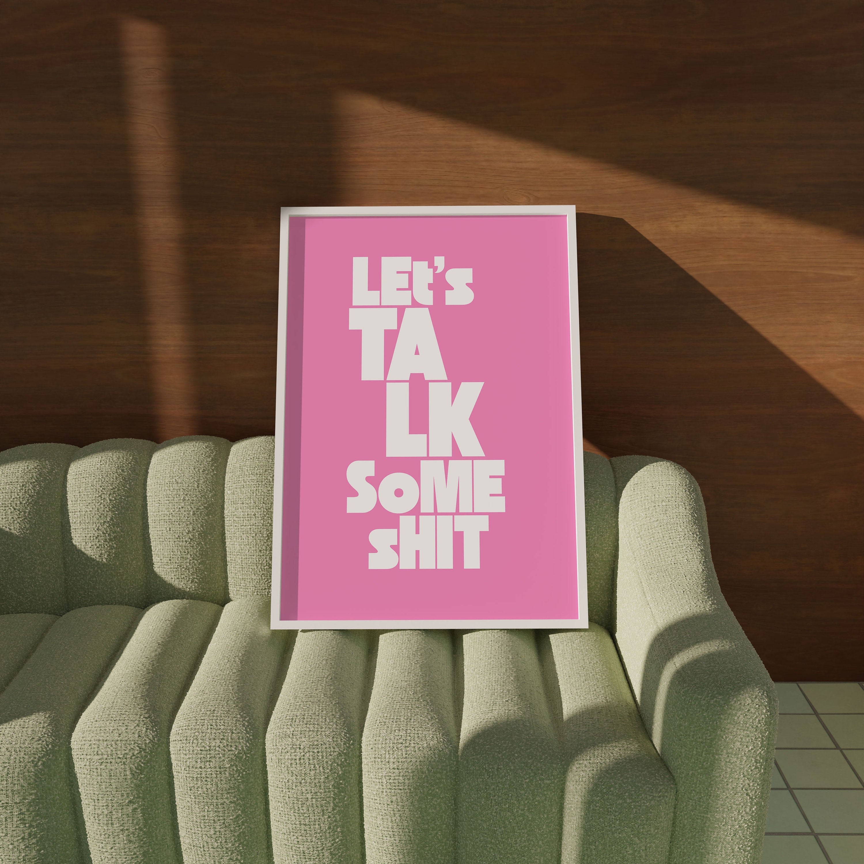 Talk Shit Art Print, Digital Prints, Wall Art Print, Typography Prints, Funny posters, Preppy Wall Art, Bar Car Decor, Apartment Art