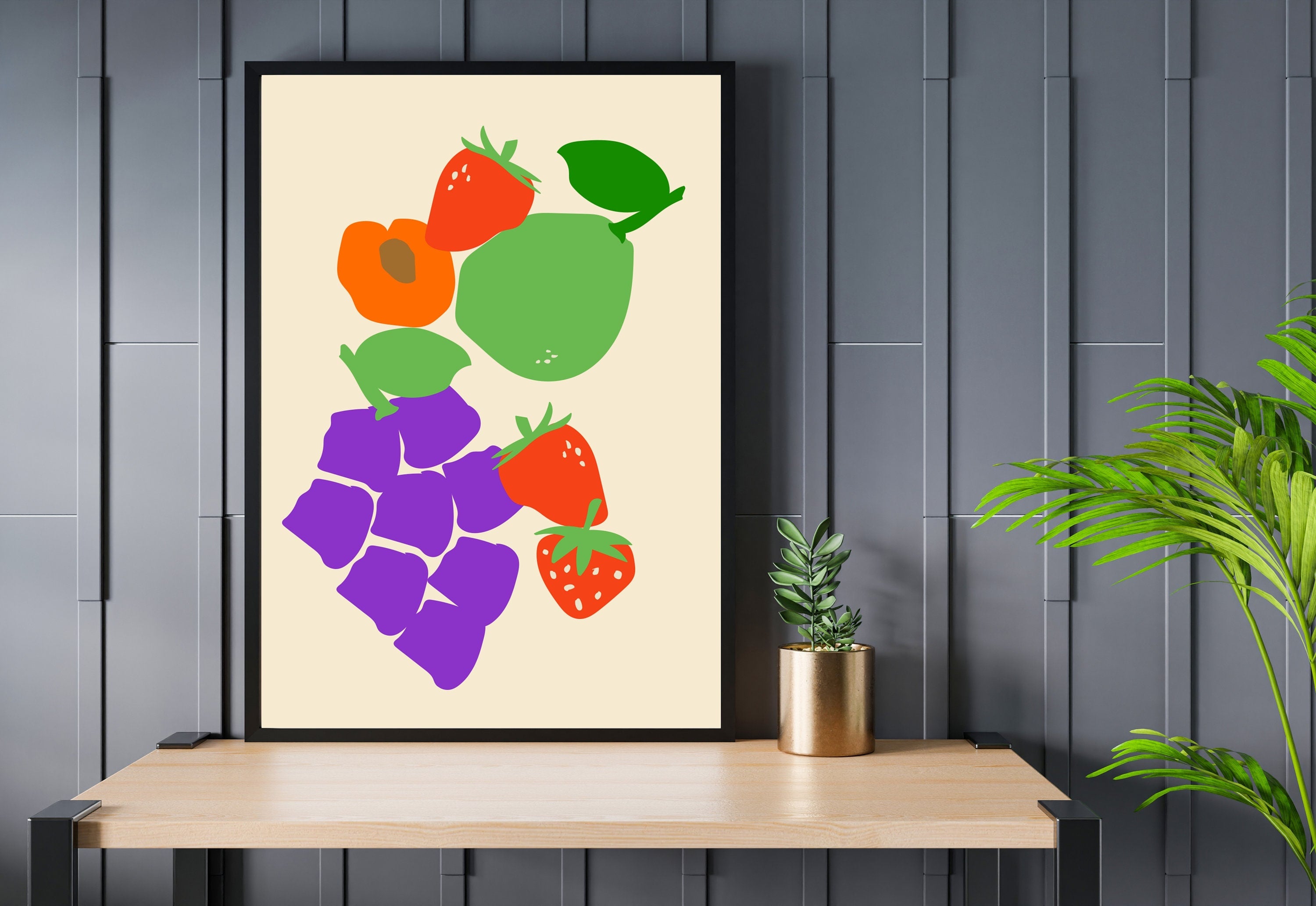 Downloadable Kitchen Wall Art, Digital Food Art Print, Digital Download, Trendy Wall Art Print, Girly Print, Instant Download, Kitchen Print