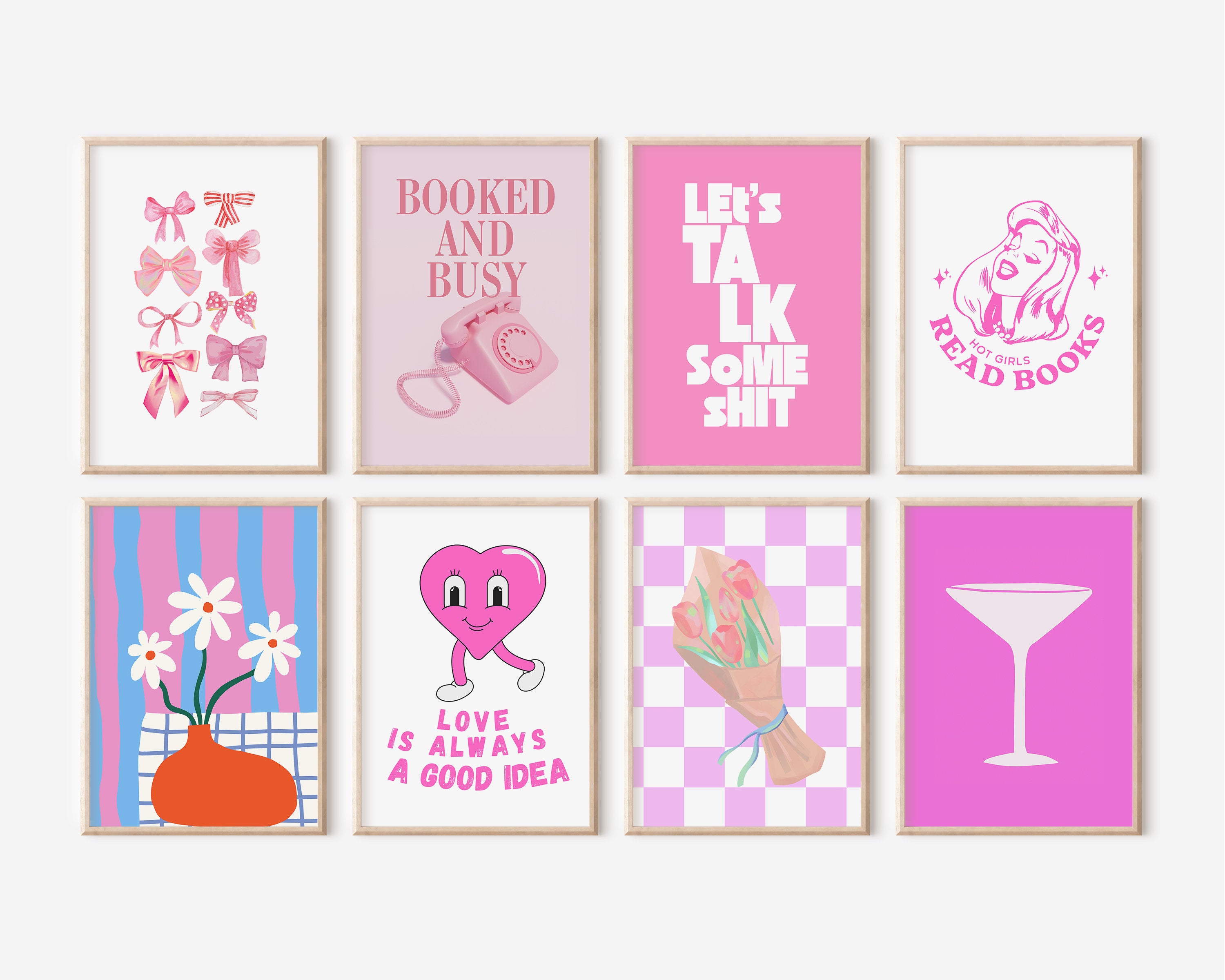 Gallery Wall Set, Exhibition Set of 8 Prints, Matisse Print Set,Museum Poster Set, Flower Market Prints, DIGITAL DOWNLOAD, Preppy Prints