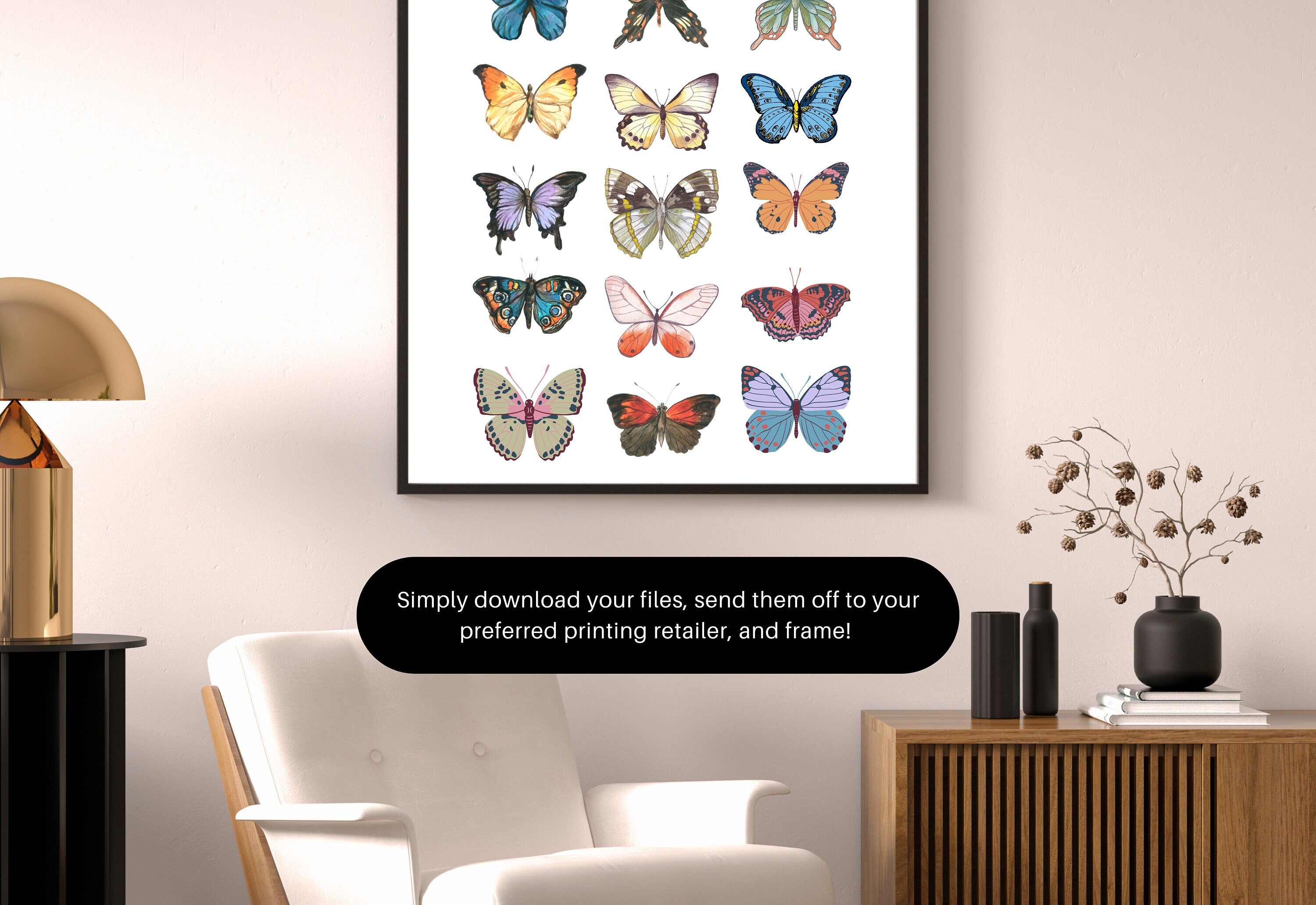 Butterfly Art, Animal Prints, Trendy Animal Prints, Butterfly Posters, Girly Print Trendy Art, Girls Room Art Print, Minimal Butterfly Art