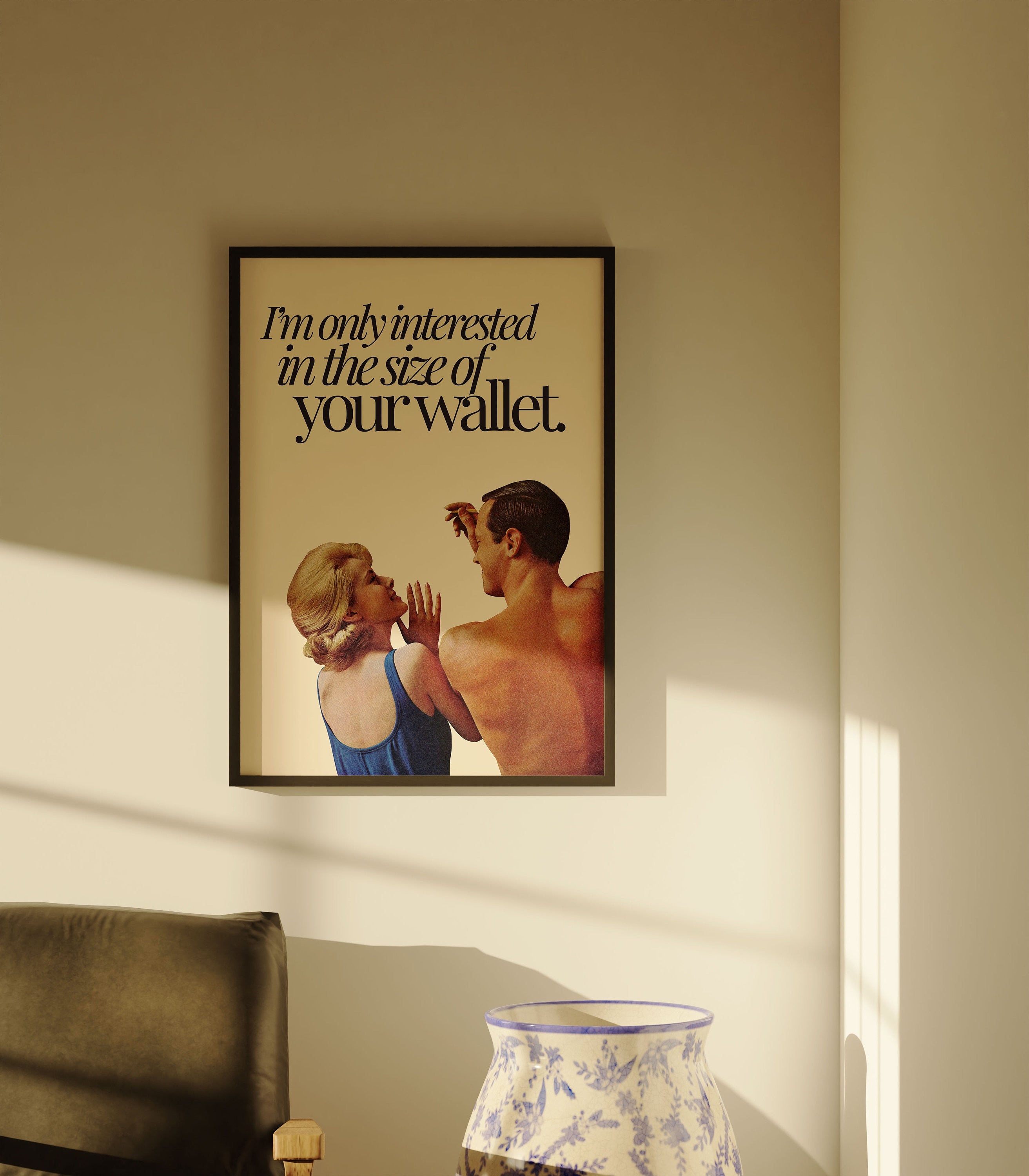 Digital Art Prints, Girly Art Prints, Vintage Wall Art, Collage Prints, Pulp Photo Art Print, Preppy Fun Art, Apartment Poster, Feminist Art