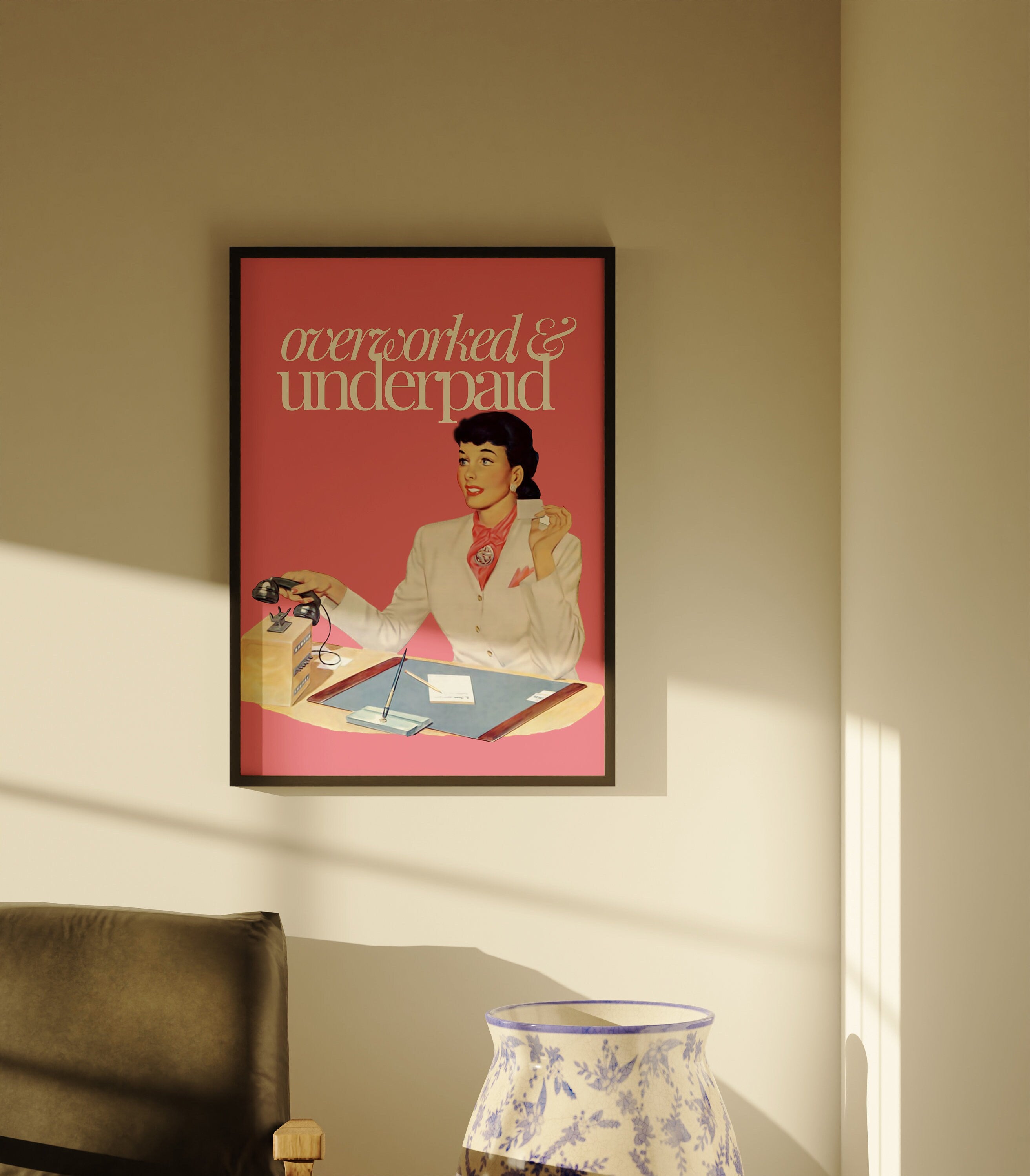 Funny Poster, Retro Wall Art, Vintage Photo Art, Preppy Art, Trendy Print, It Girl Art, Office Art Print, Apartment Decor, Trendy Wall Art