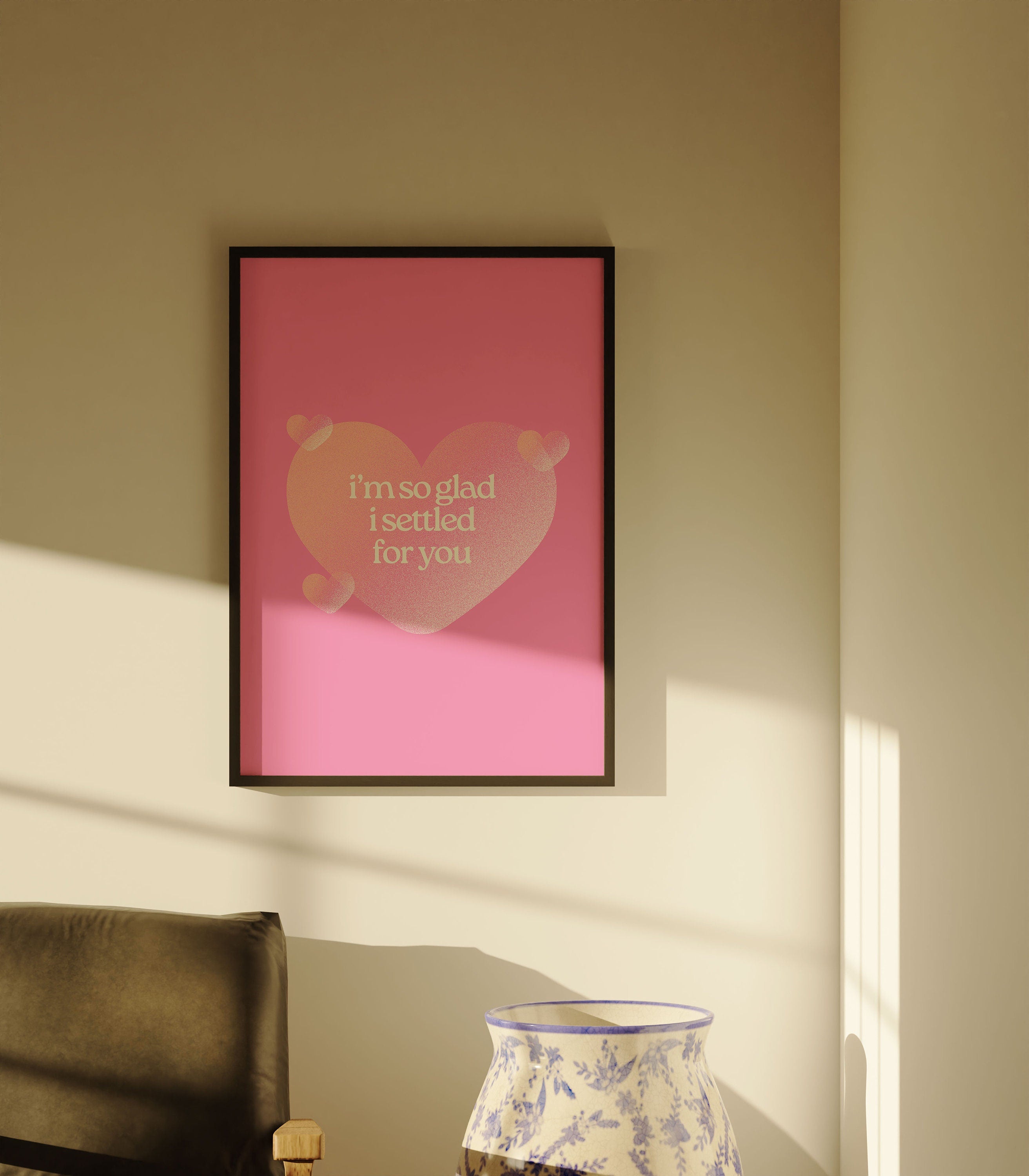 Funny Valentine Art, Retro Pink Print, Punk Wall Art Print, Girly Vday Art Art, Valentines Art Print, V-Day Printable, Valentine Poster