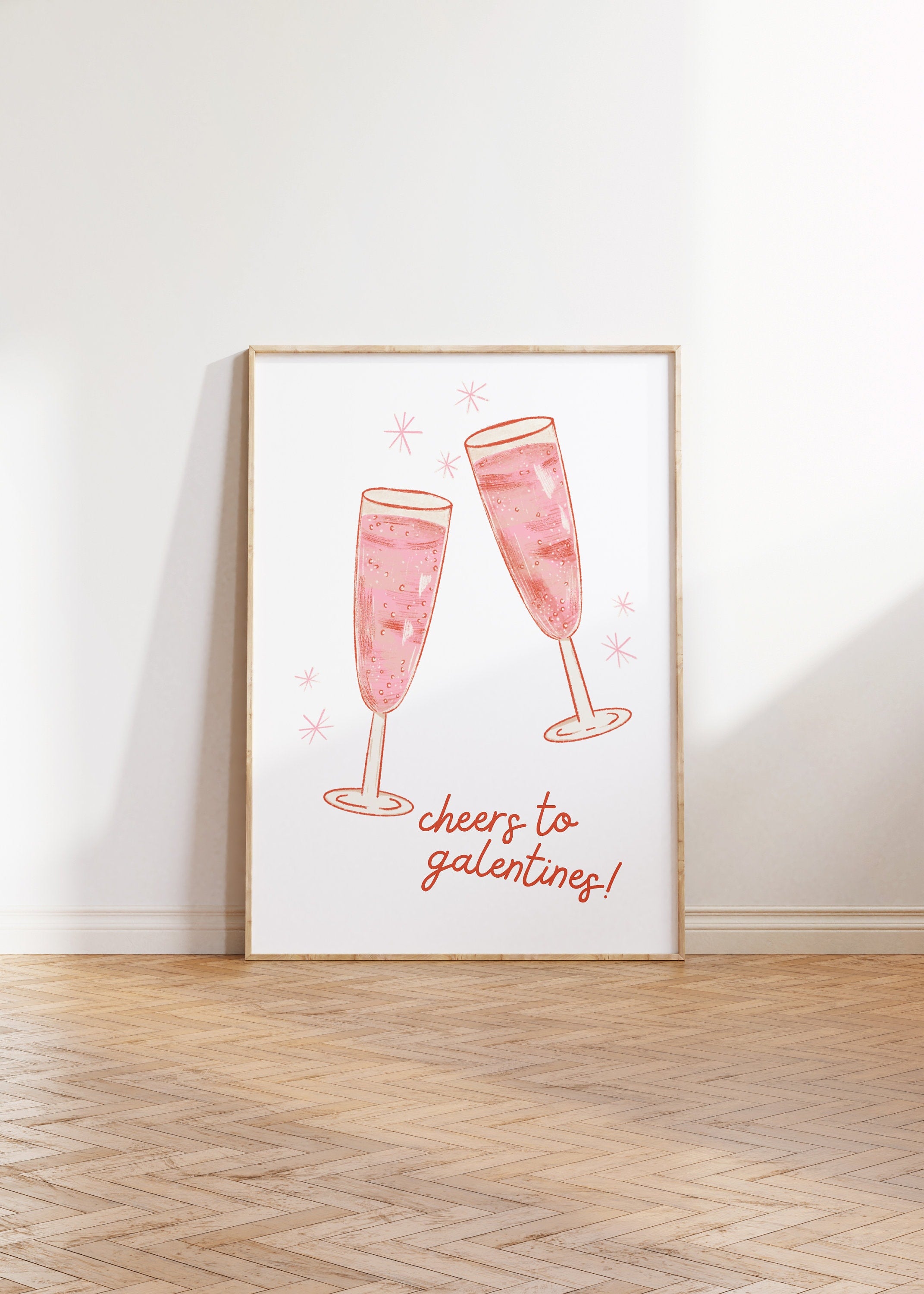 Galentine Art, Coquette Print, Wall Art Print, Coquette Art, Girly Art, Valentines Art Print, V-Day Printable, Valentine Poster, V Day Party