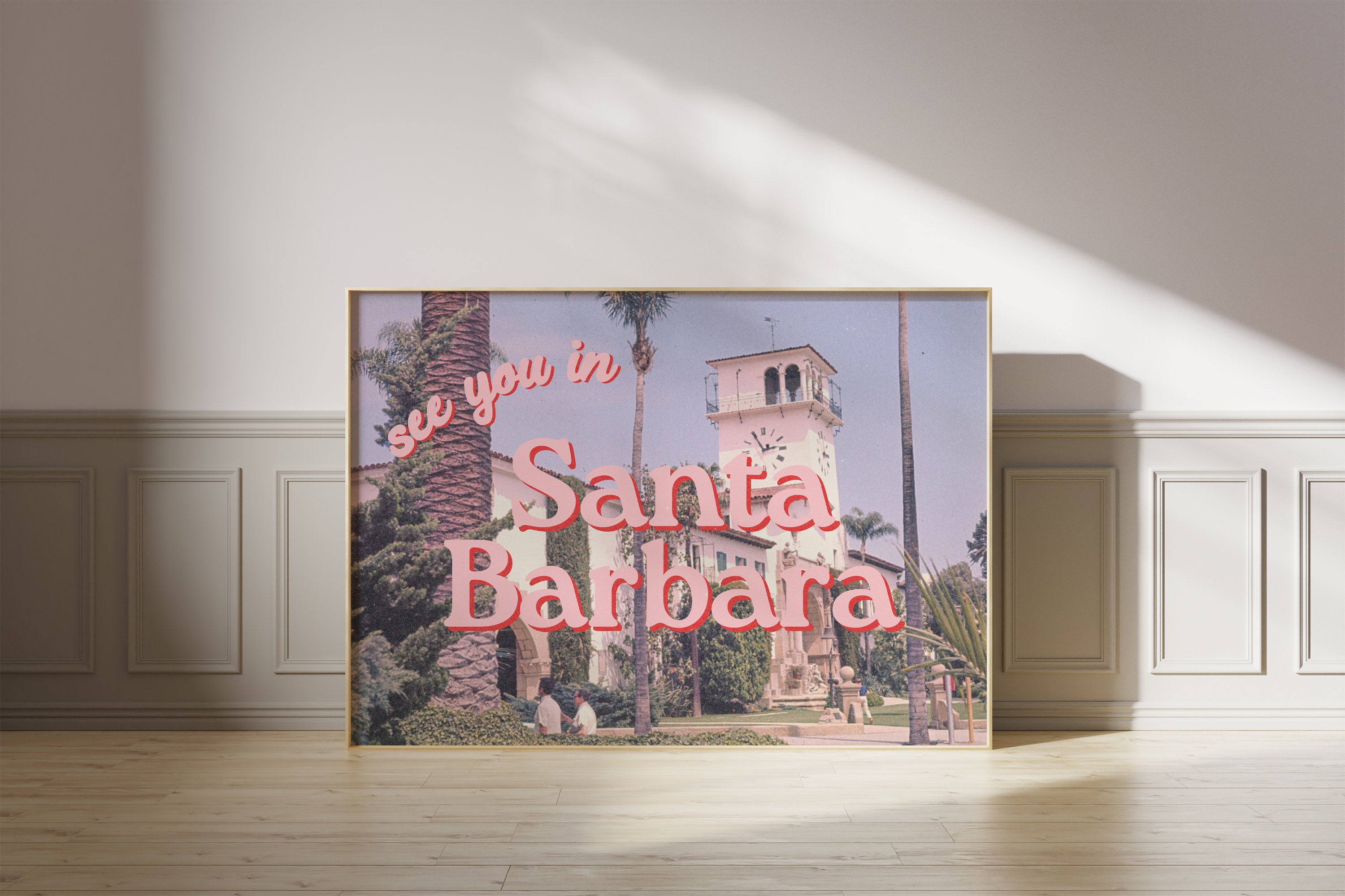 Santa Barbara Poster, California Poster, Santa Barbara Print, Santa Barbara Art, Photo Art, Travel Posters, Travel Gifts, SB Posters