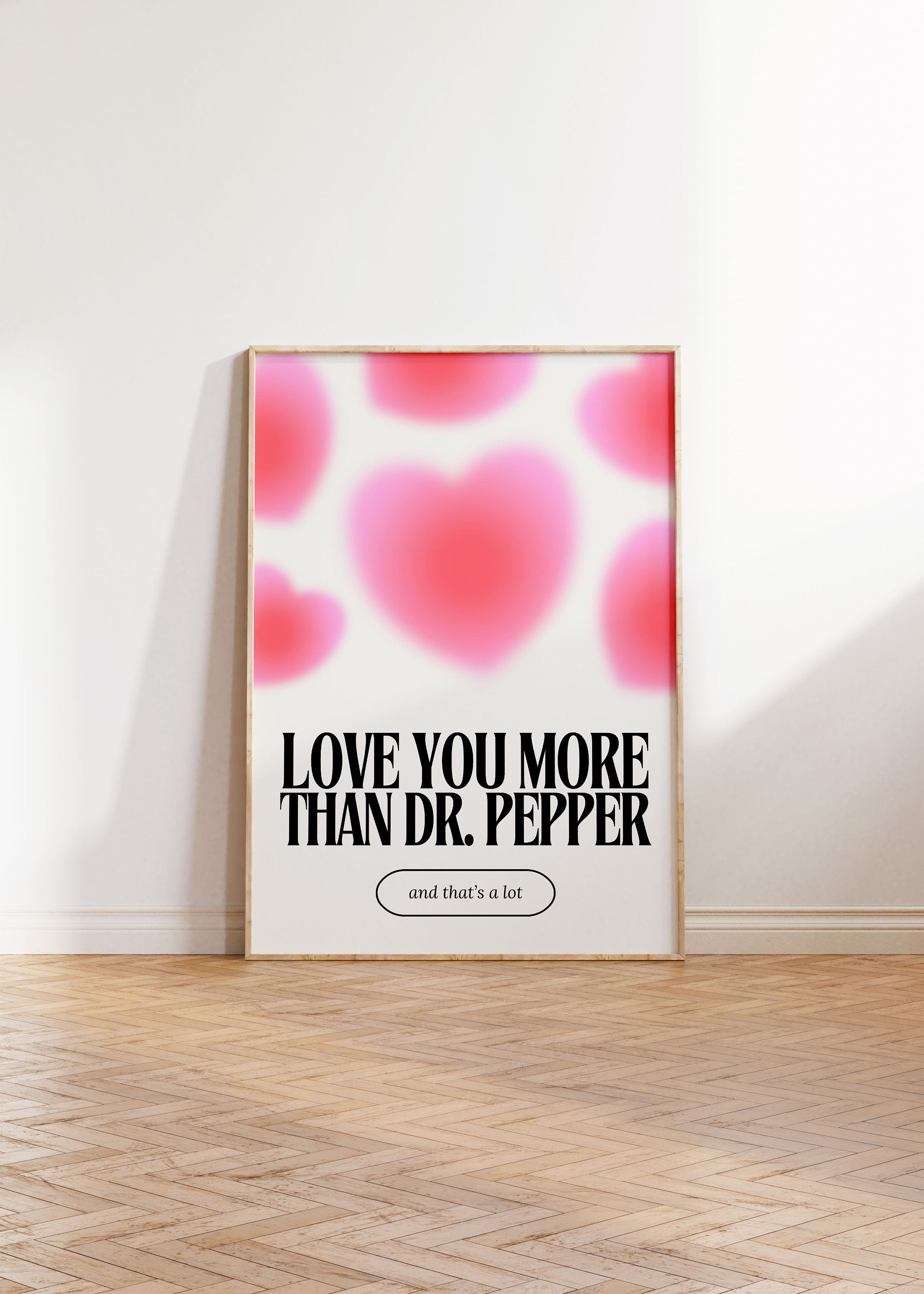 Dr Pepper Art, Printable Trendy Wall Art, Pink Wall Art, It Girl Aesthetic Poster, Valentines Art Print, V Day Posters, Coquette Aesthetic