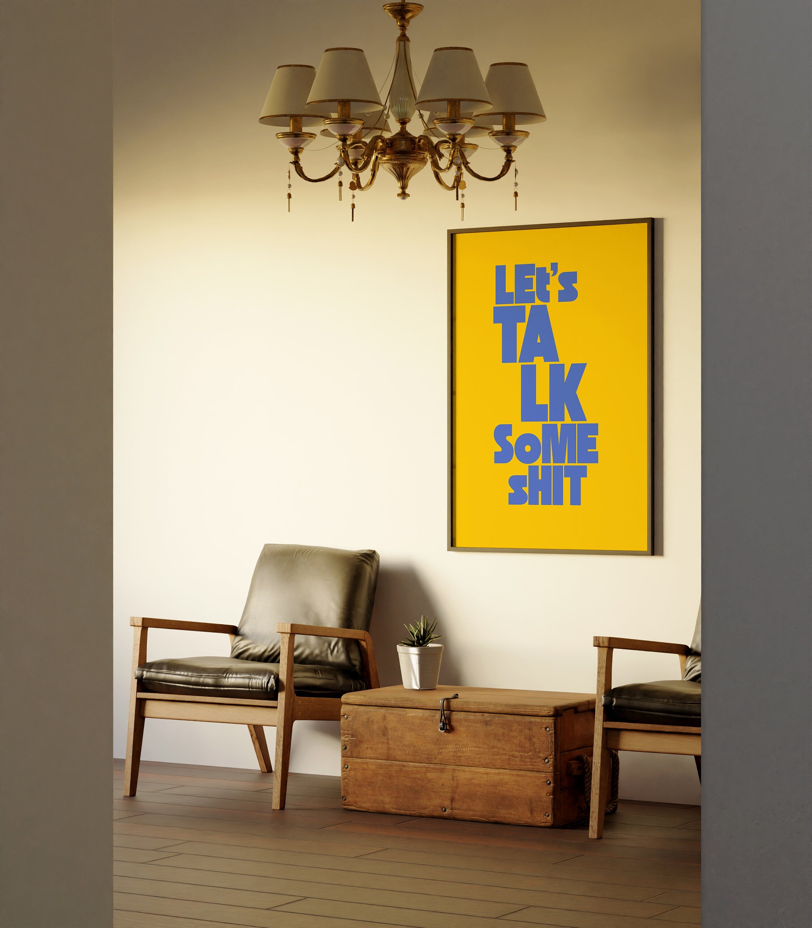 Talk Shit Art Print, Digital Prints, Wall Art Print, Typography Prints, Funny posters, Preppy Wall Art, Bar Car Decor, Apartment Art