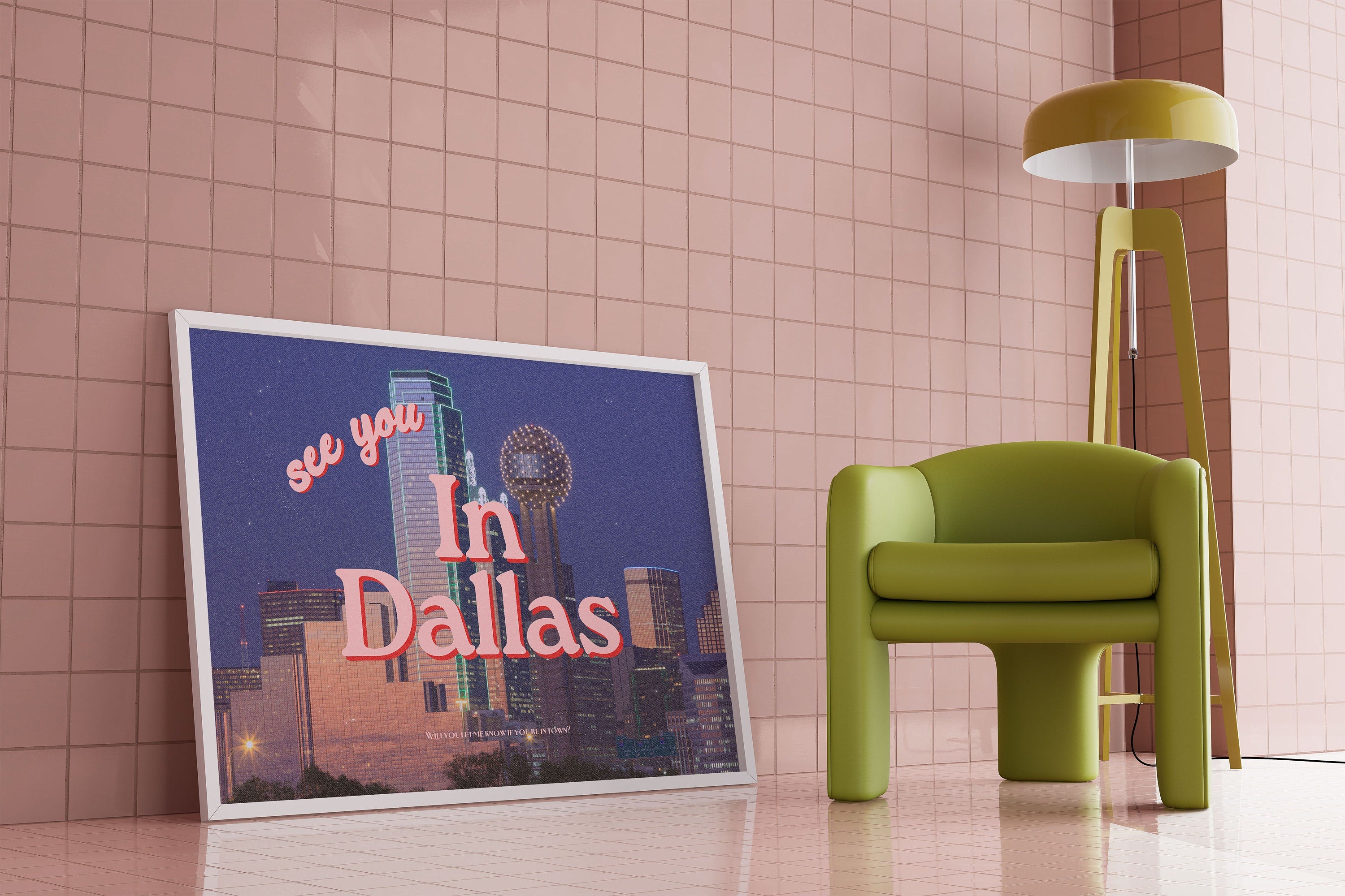 Texas Art Prints, Dallas Wall Art, Retro Prints, Photo Art Print, Preppy Art, Trendy Art Print, Dallas Posters, Dallas Trendy Art